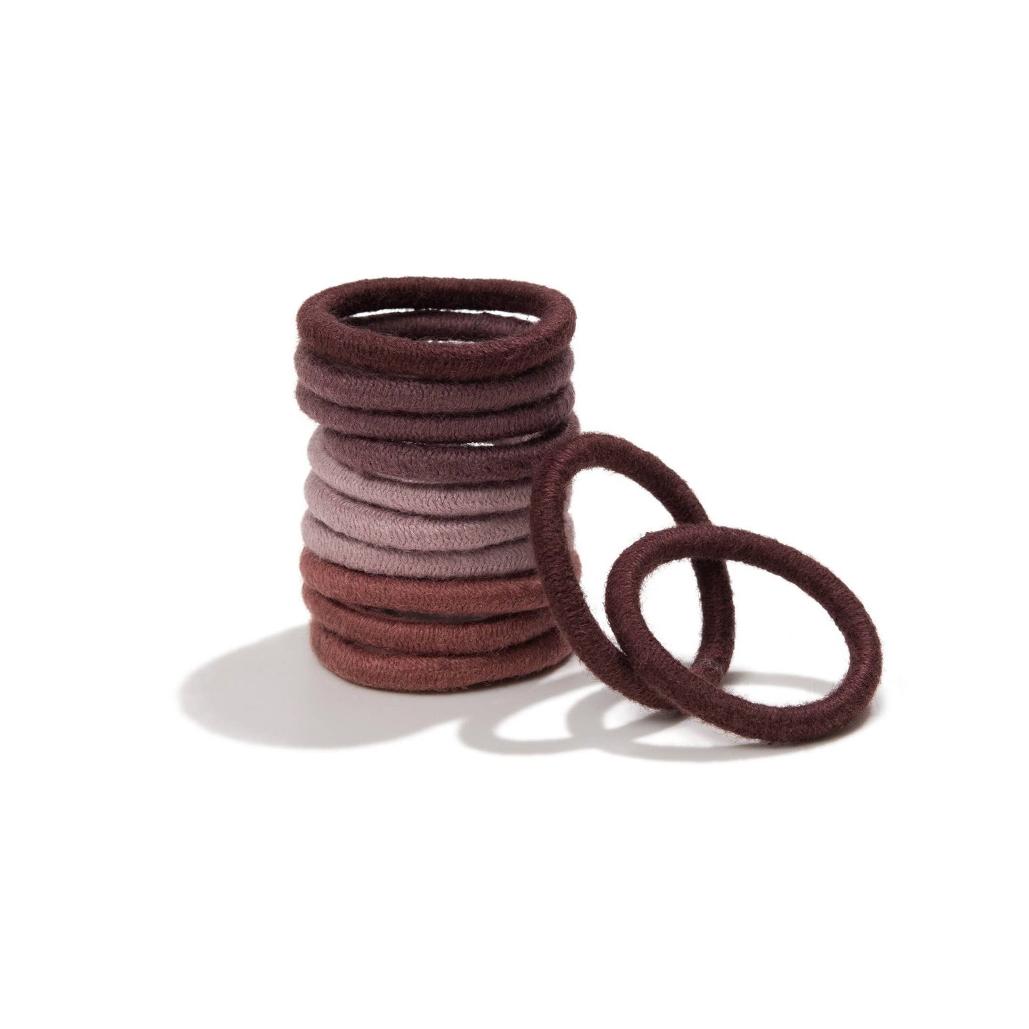 Plastic-free Round Hair Ties - Mini 12-pack - Earth Tints KOOSHOO