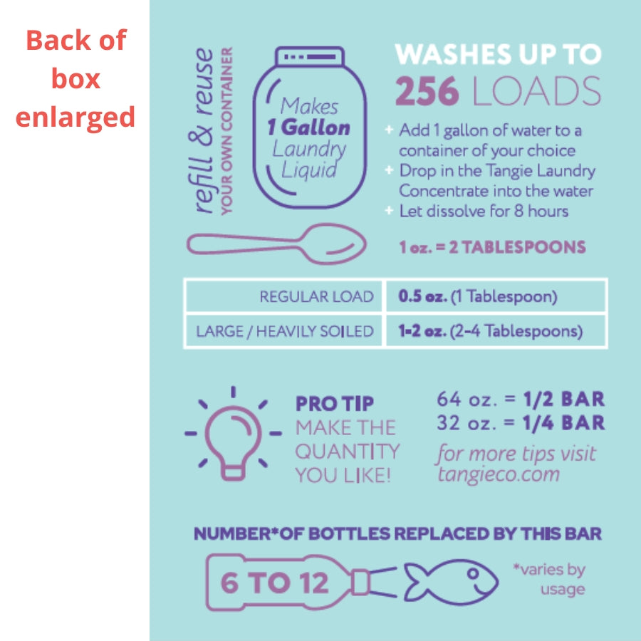 Tangie LLC - Packaged Laundry Concentrate by Tangie. Natural & Zero Waste Tangie LLC