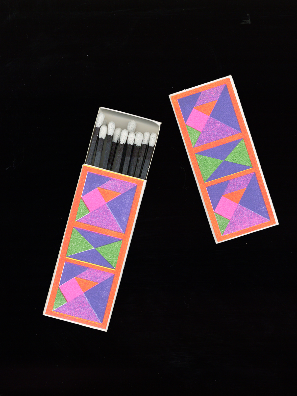 Neon Tangram Matches