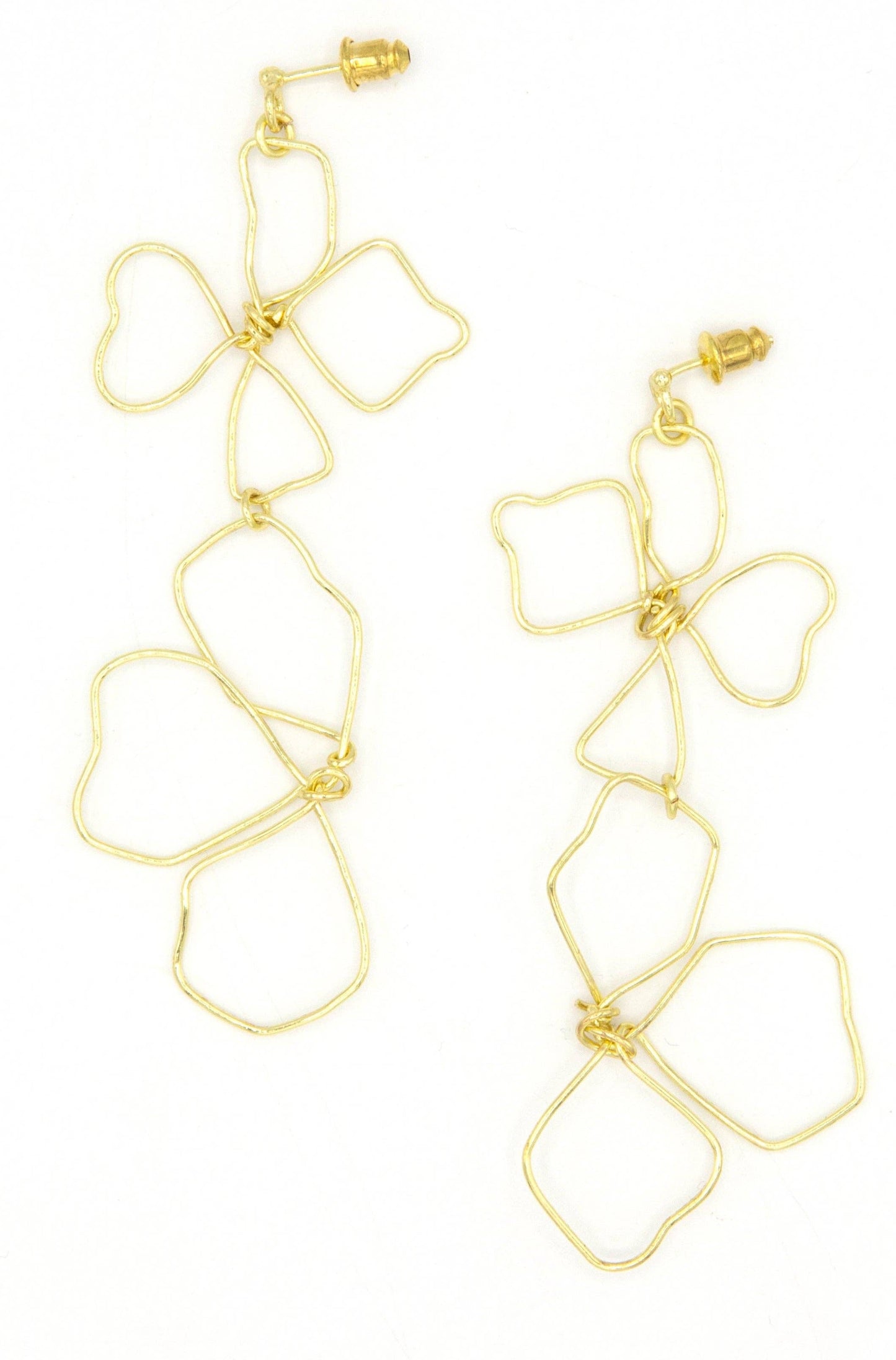 Continuous Line Art Earrings - Wildflower Fair Anita