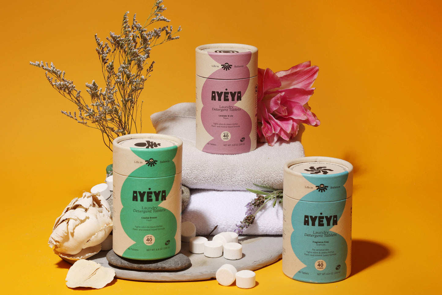 Laundry Tablets Fresh 40ct Ayéya