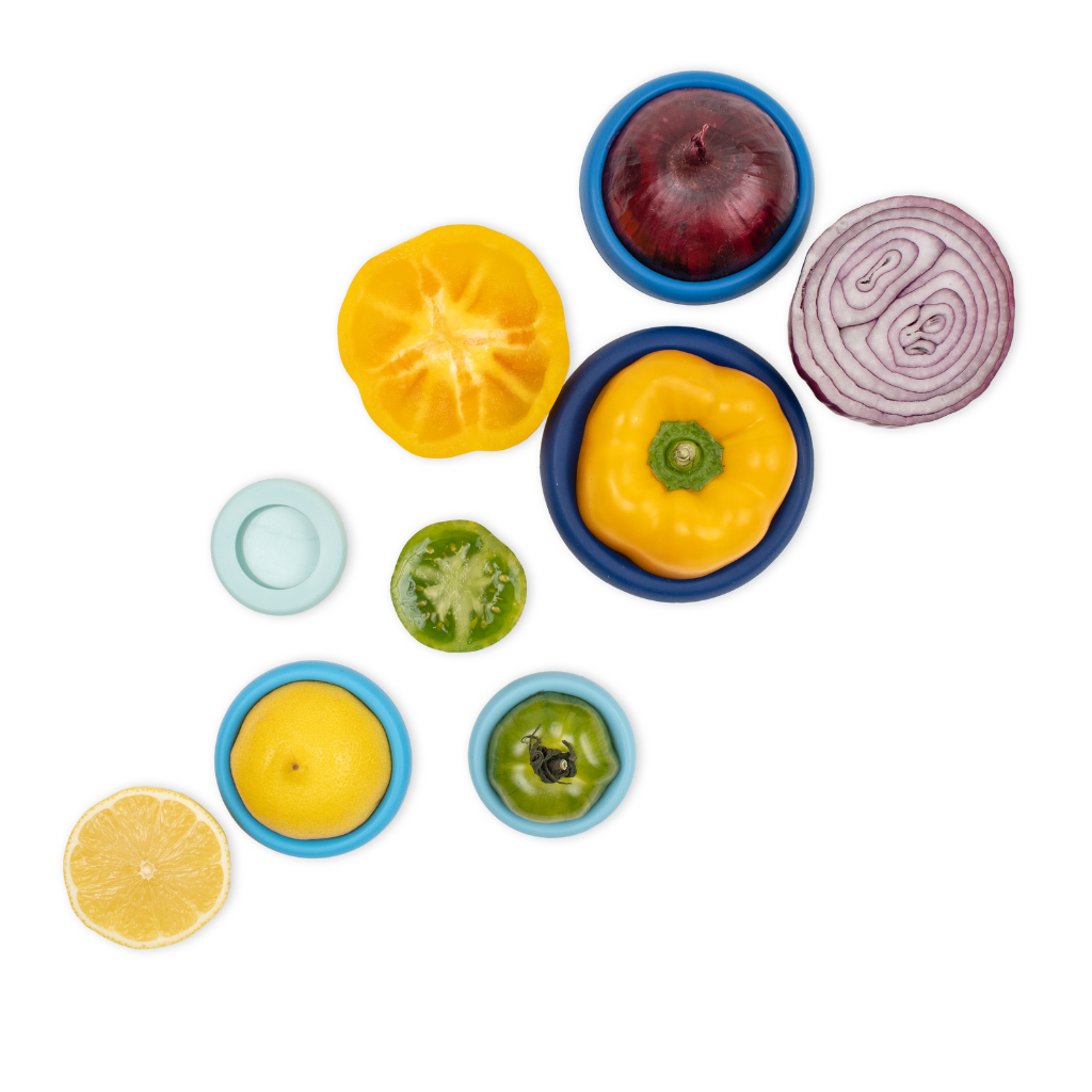 Eco-Friendly Food Huggers 5pc Set – Stocking Stuffer Idea Food Huggers