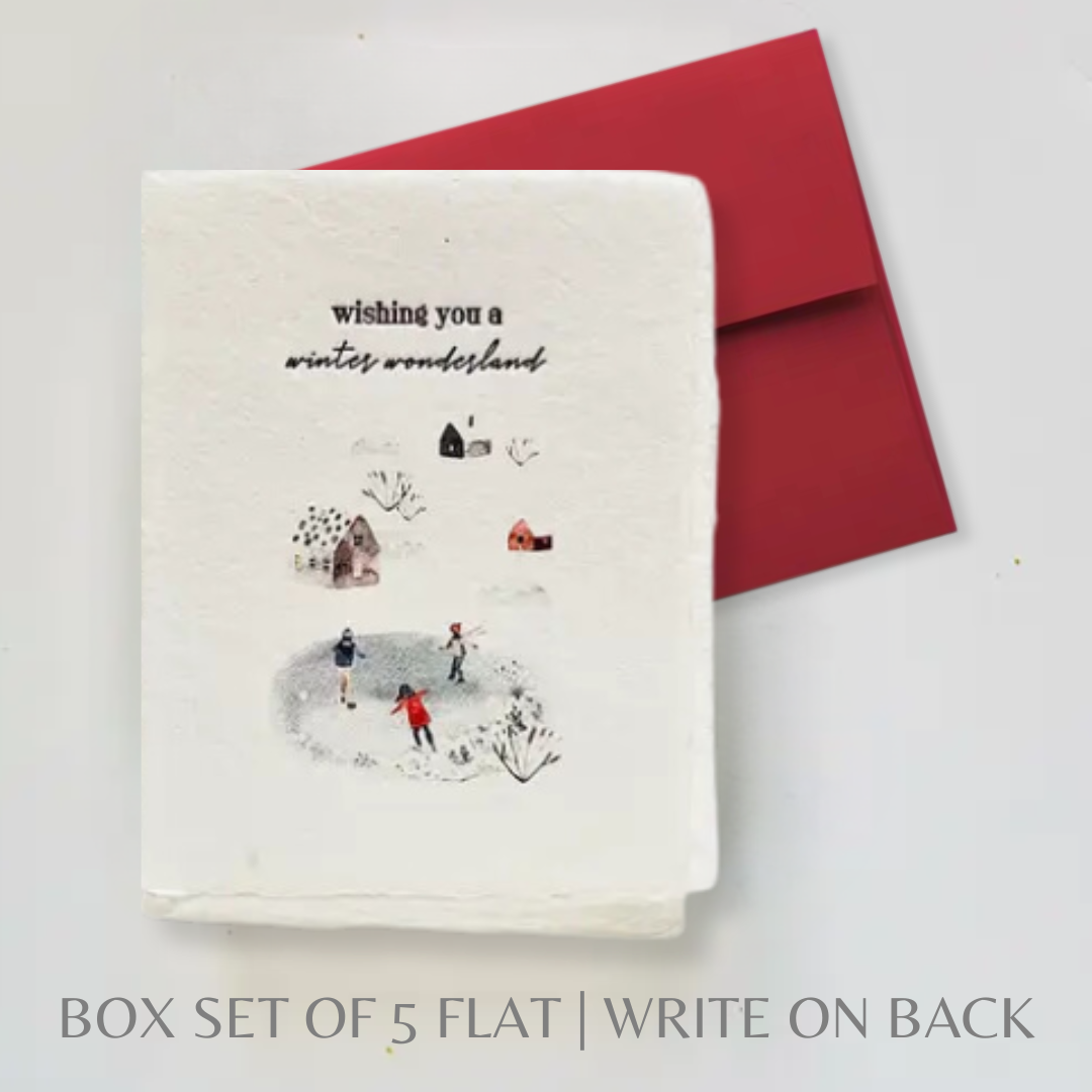 Wishing You A Winter Wonderland | Christmas Card Paper Baristas