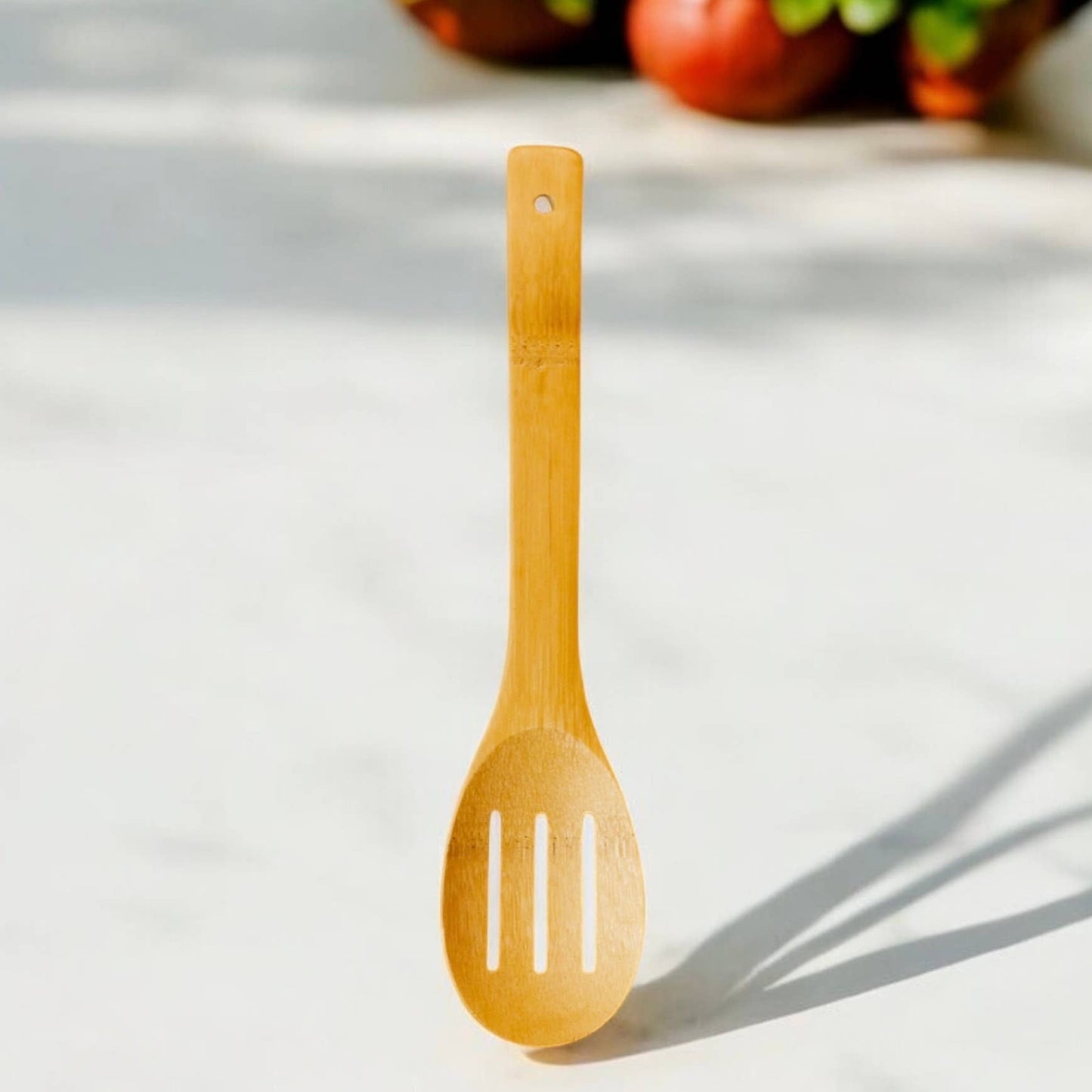 Bamboo Kitchen Utensil | Slotted Spoon Bamboo Switch