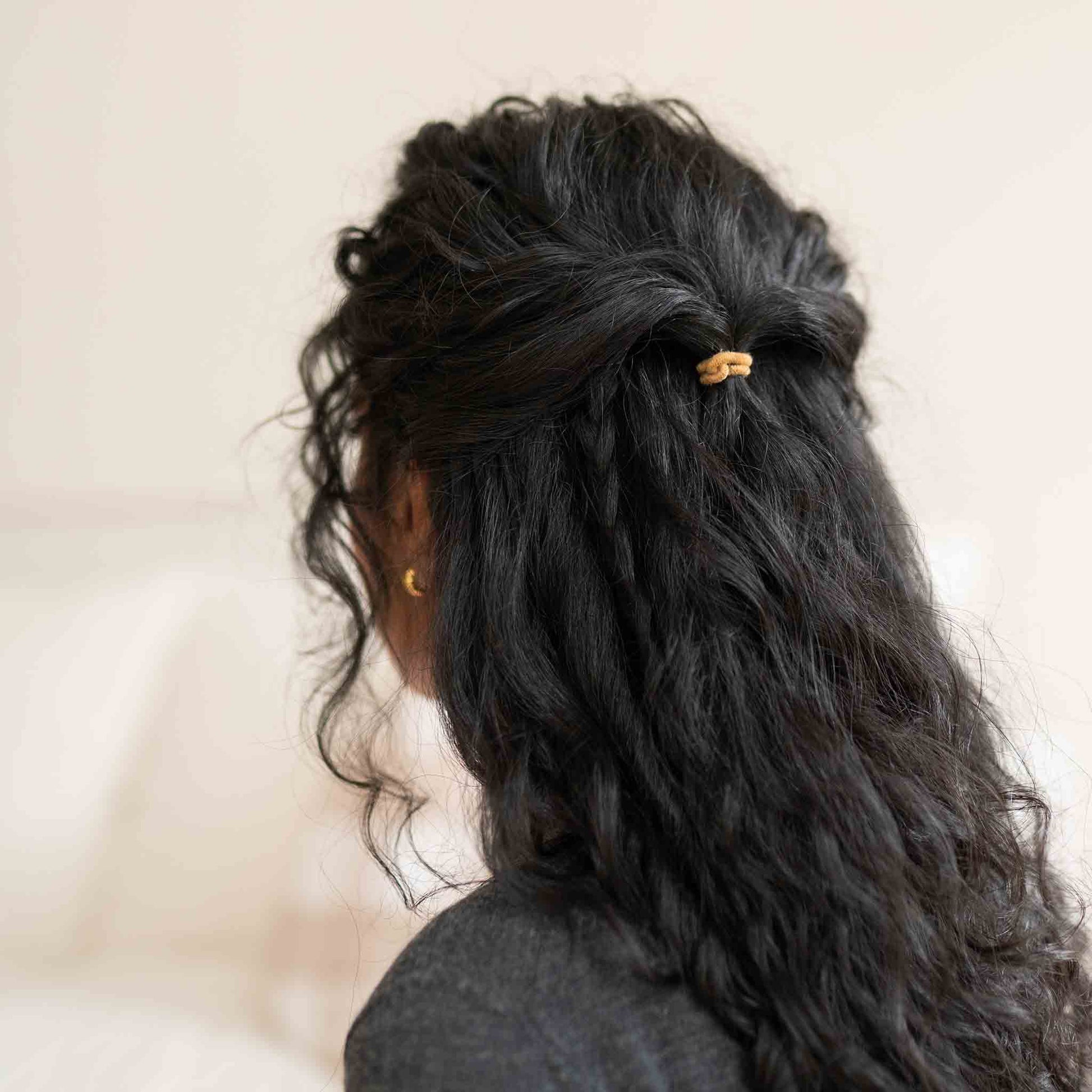 Plastic-free Round Hair Ties - Mini 12-pack - Earth Tints KOOSHOO