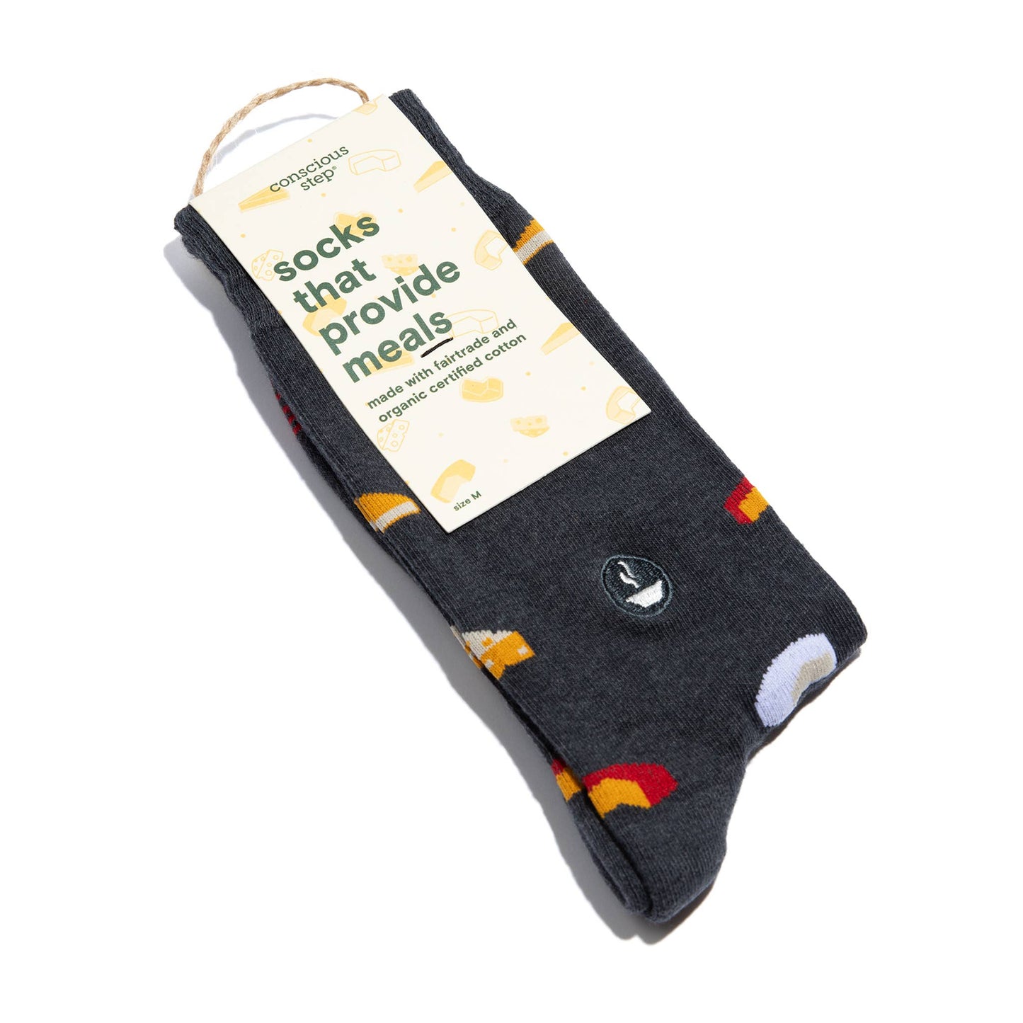 Socks that Provide Meals (Gray Cheese) Conscious Step