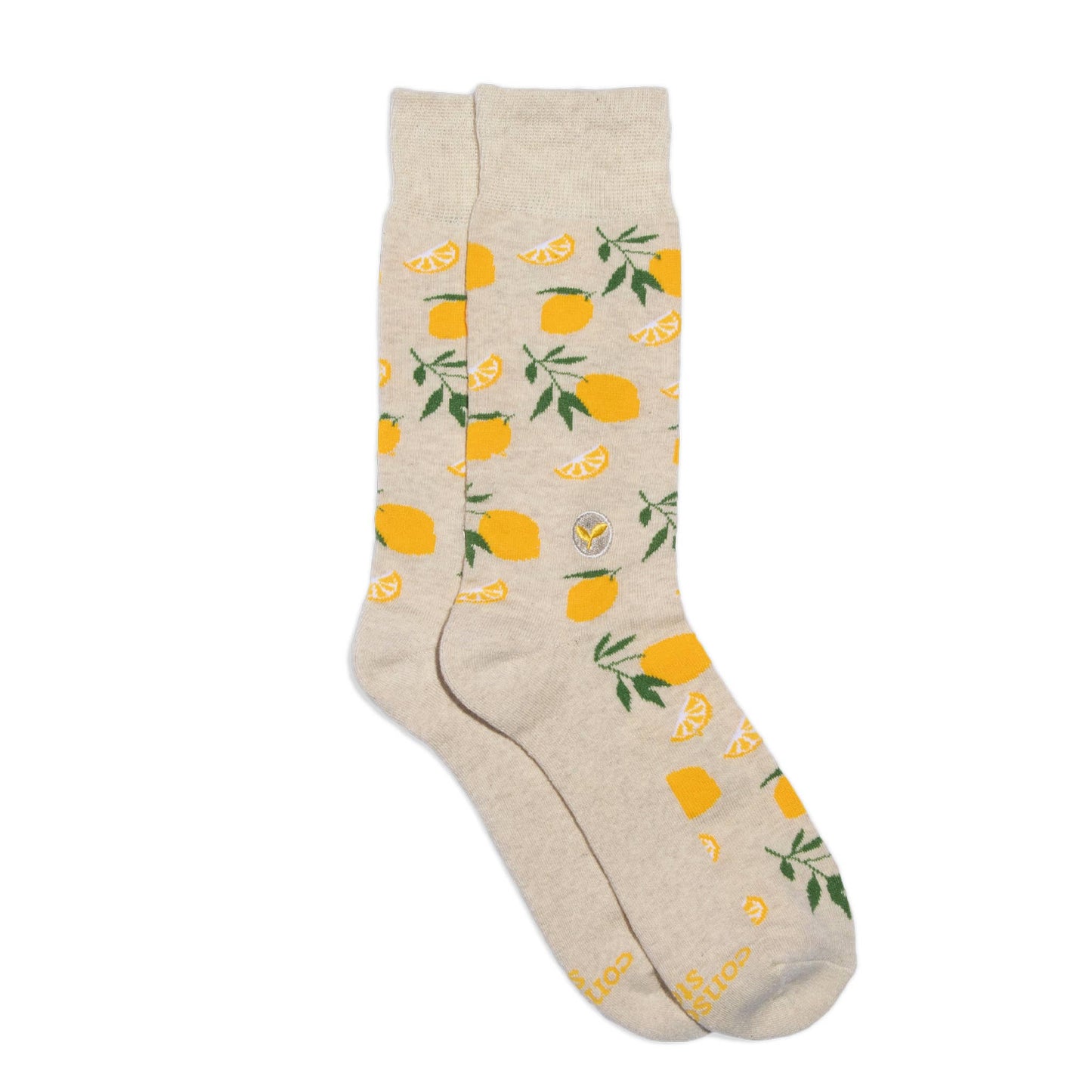 Socks that Plant Trees (Beige Lemons) Conscious Step