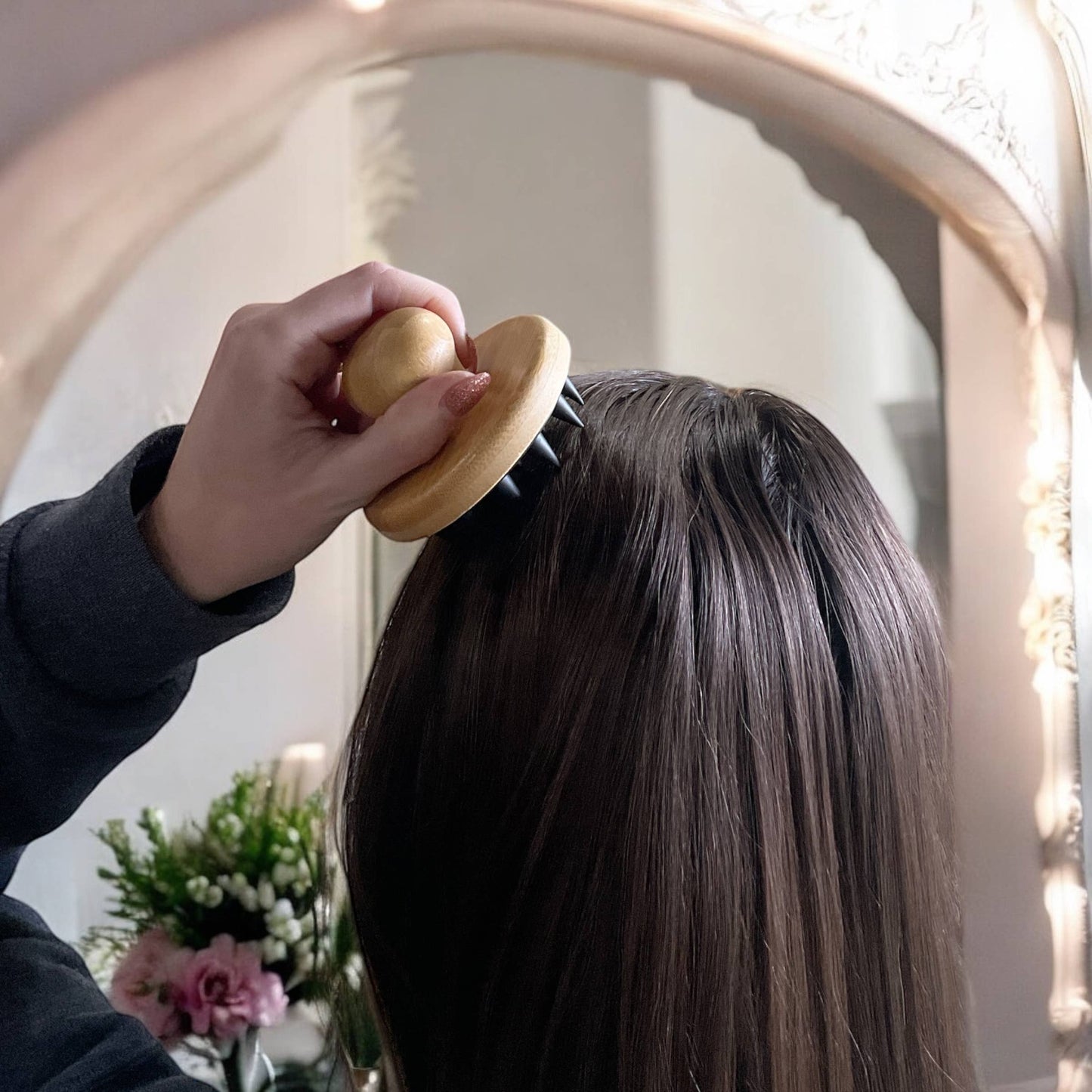 Bamboo and Silicone Scalp and Body Massager | Bestseller Bamboo Switch