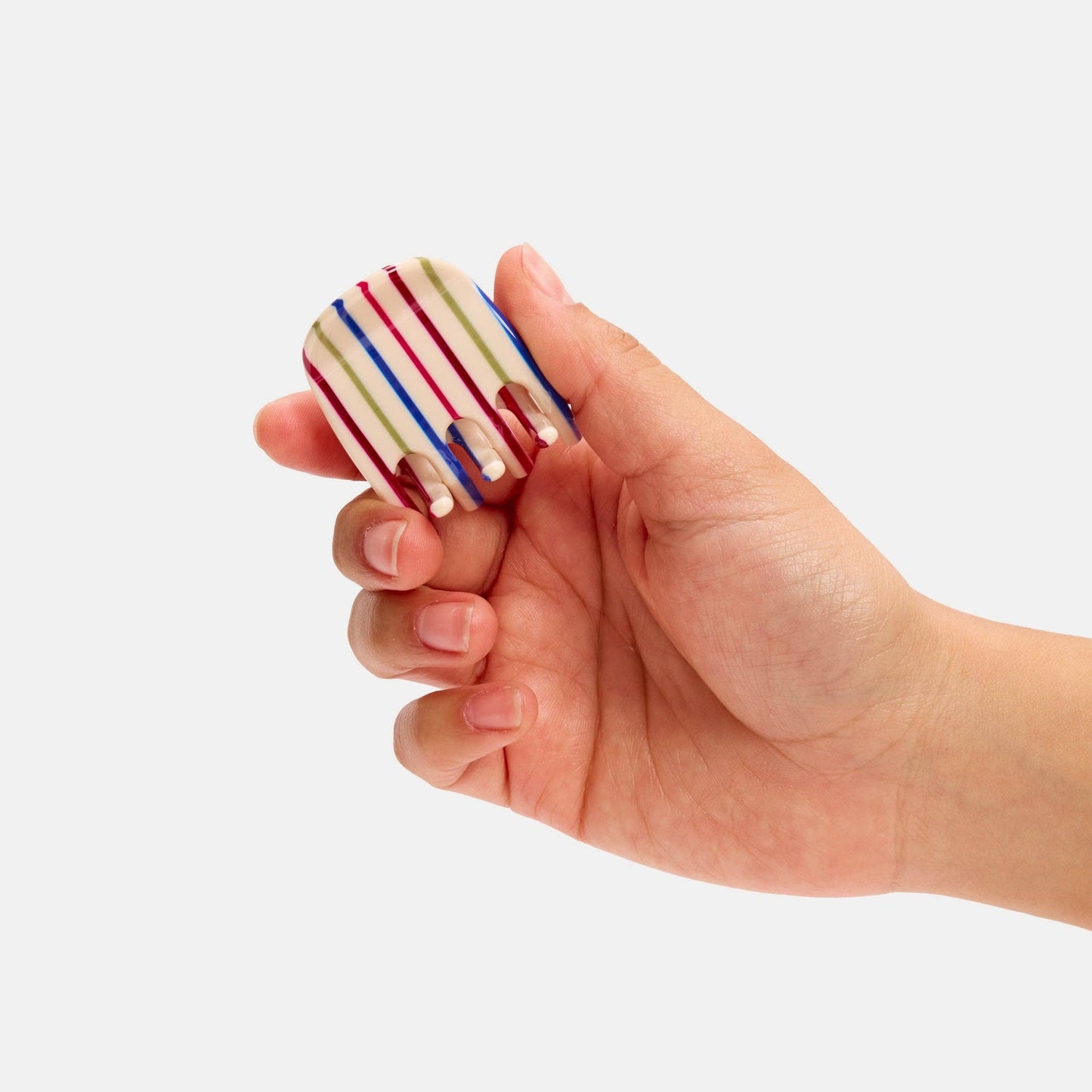 Midi Ursa Claw in Vanilla Stripe CHUNKS