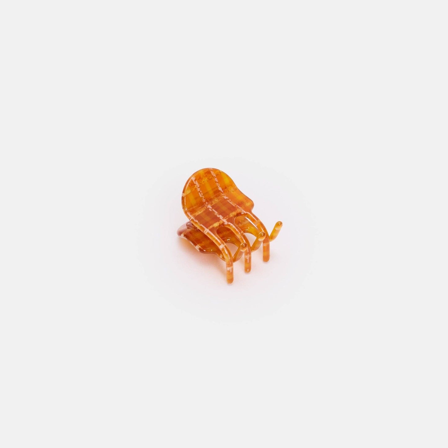 Mini Claw in Caramel Plaid CHUNKS