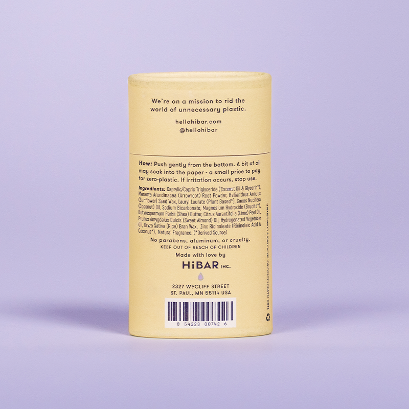 HiBAR - HiBAR Lavender + Jasmine Deodorant HiBAR