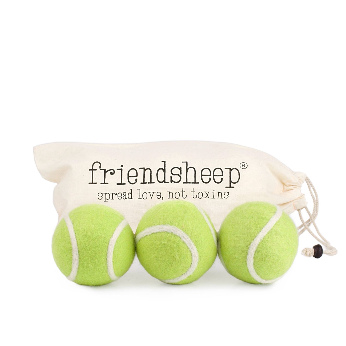 Tennis Eco Wool Dryer Balls - GRAND SLAM Friendsheep