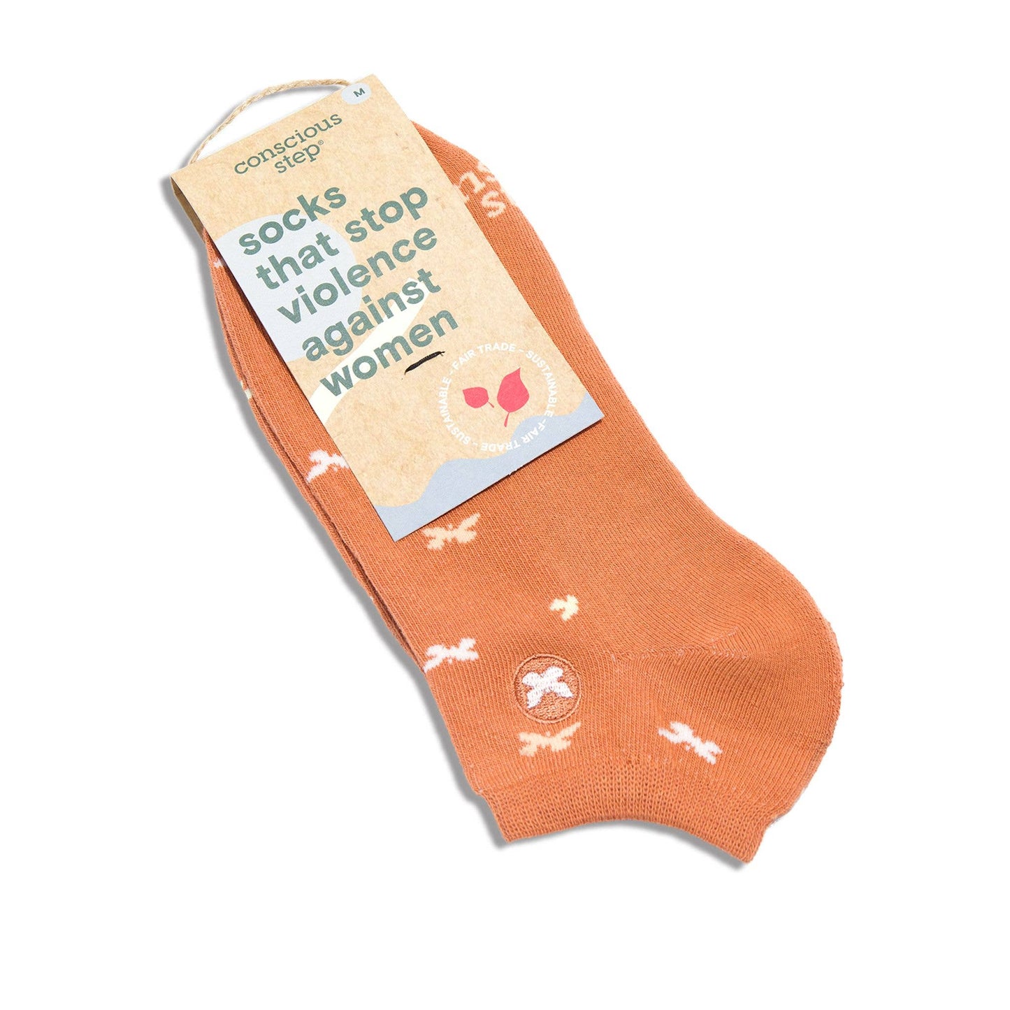 Ankle Socks that Stop Violence Against Women Conscious Step