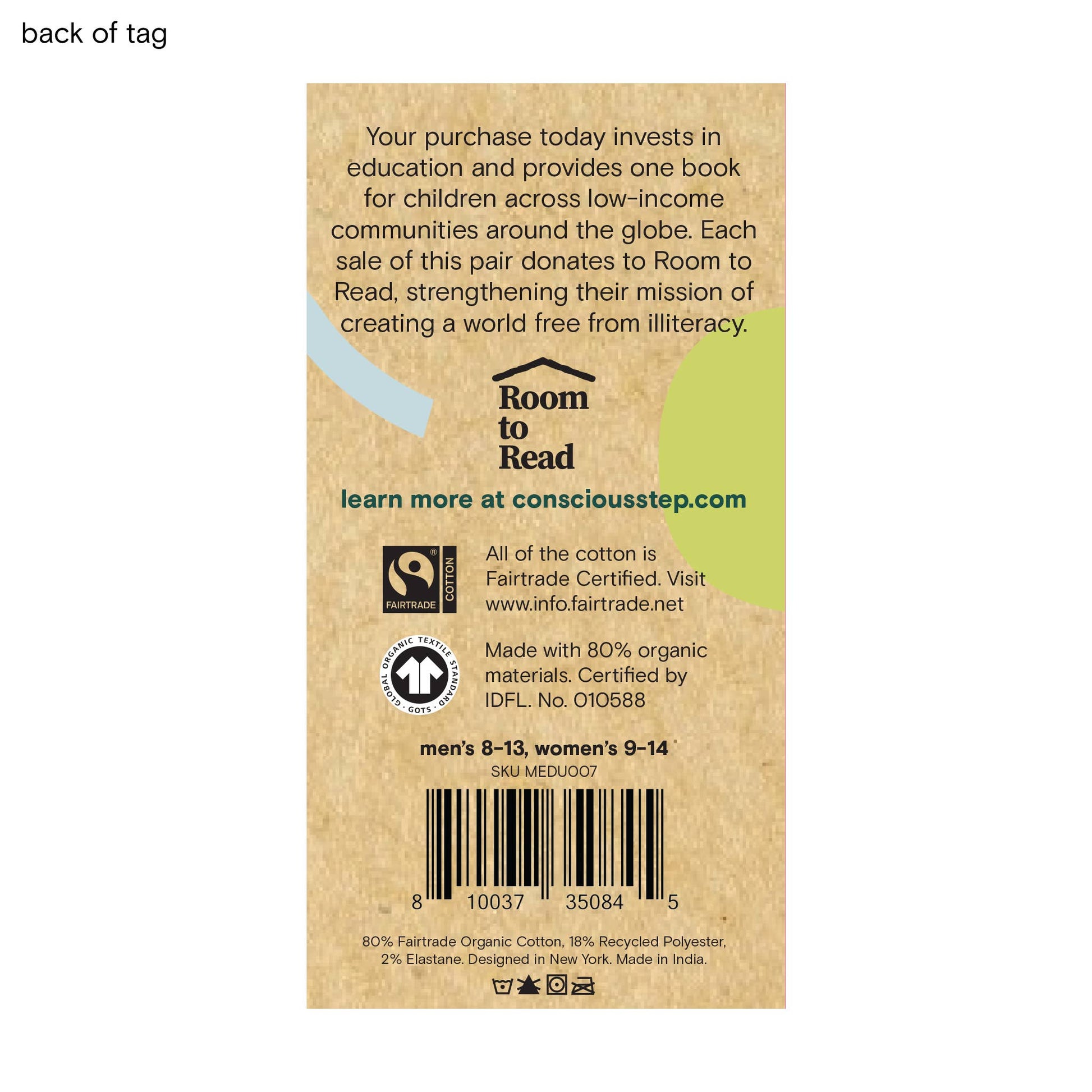 Socks that Give Books (Gray Bicycles) Conscious Step
