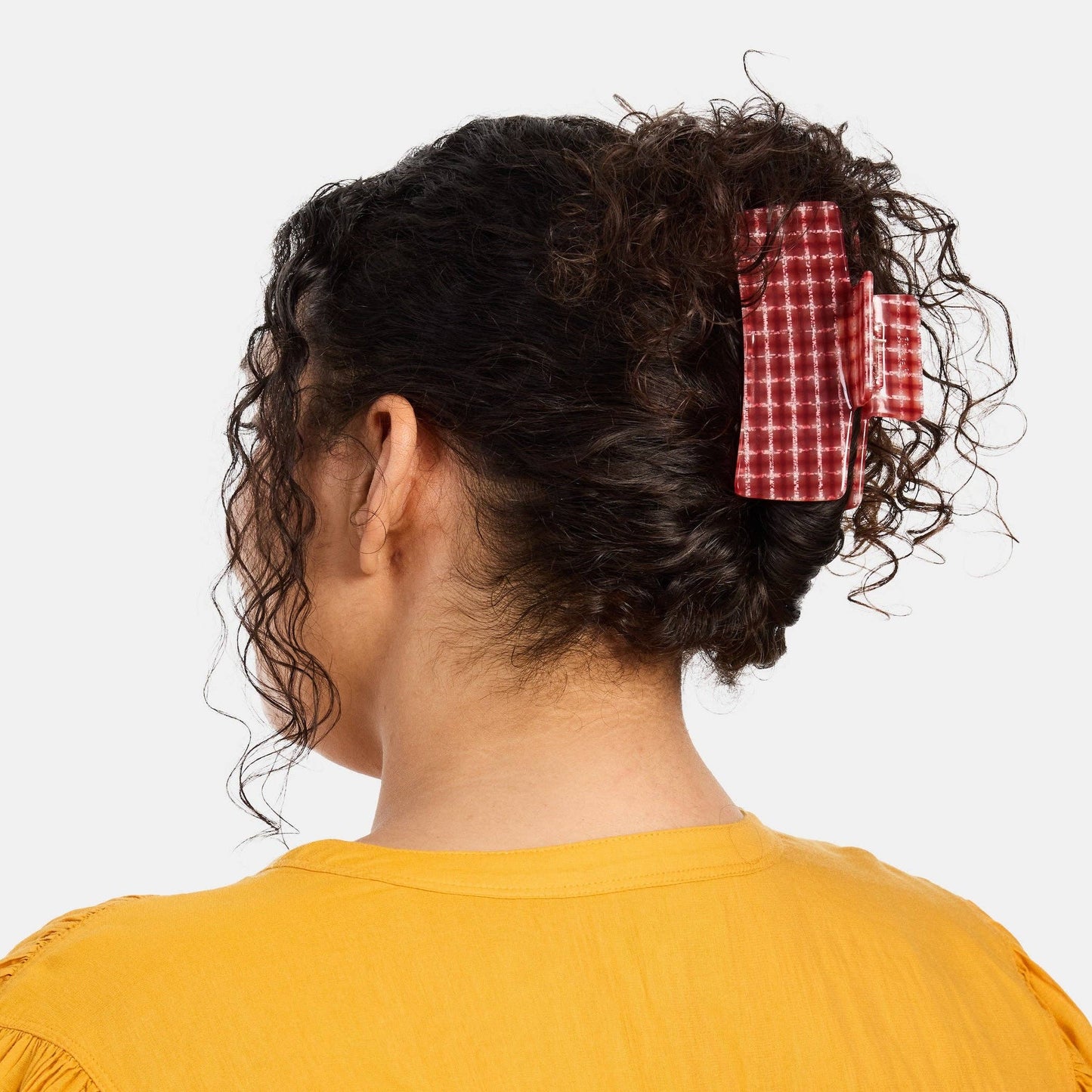 Box Claw in Red Plaid CHUNKS