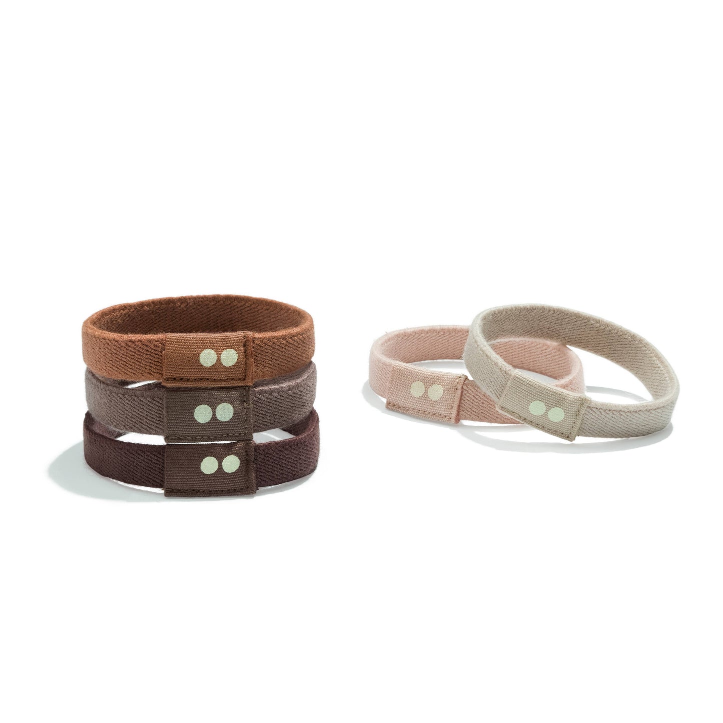Plastic-free Flat Hair Ties - Earth Tints KOOSHOO