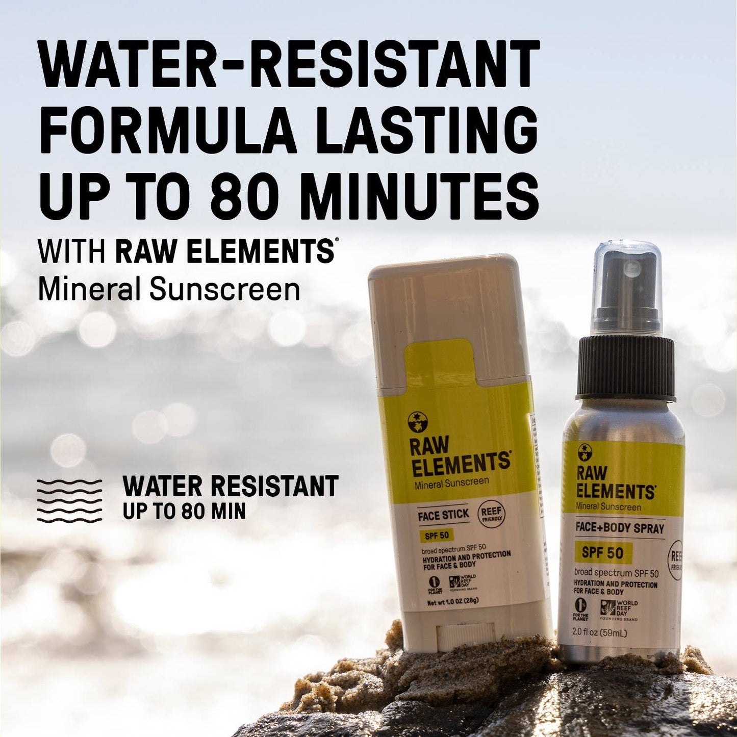 Raw Elements SPF 50 Spray 2oz Raw Elements
