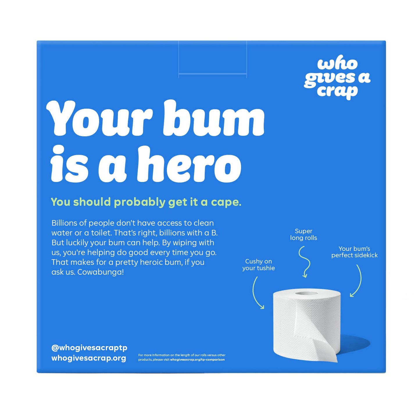 100% Recycled Toilet Paper - Retail 8 Pack (4/case) Who Gives a Crap