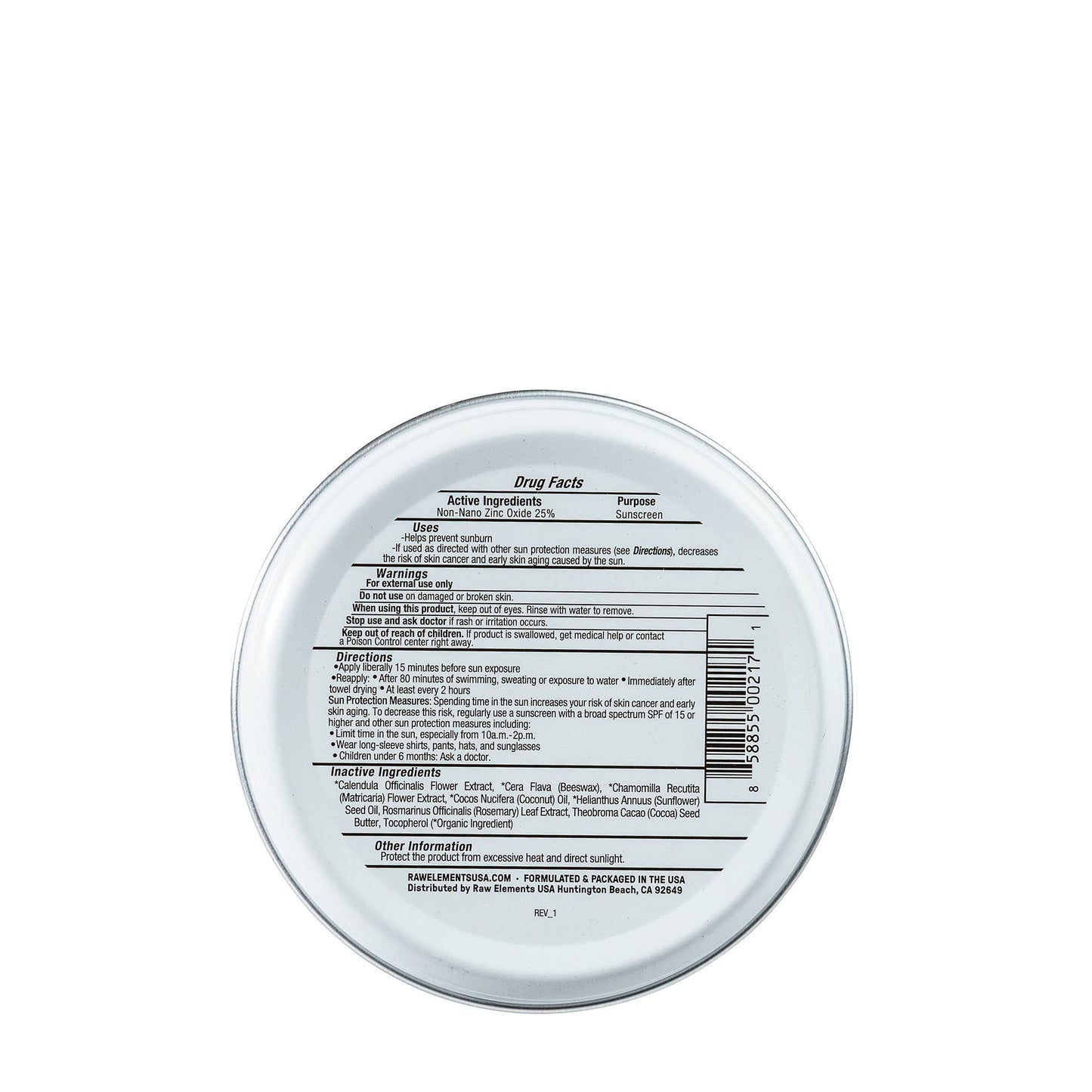 RAW ELEMENTS BABY + KIDS LOTION TIN SPF 30 Raw Elements