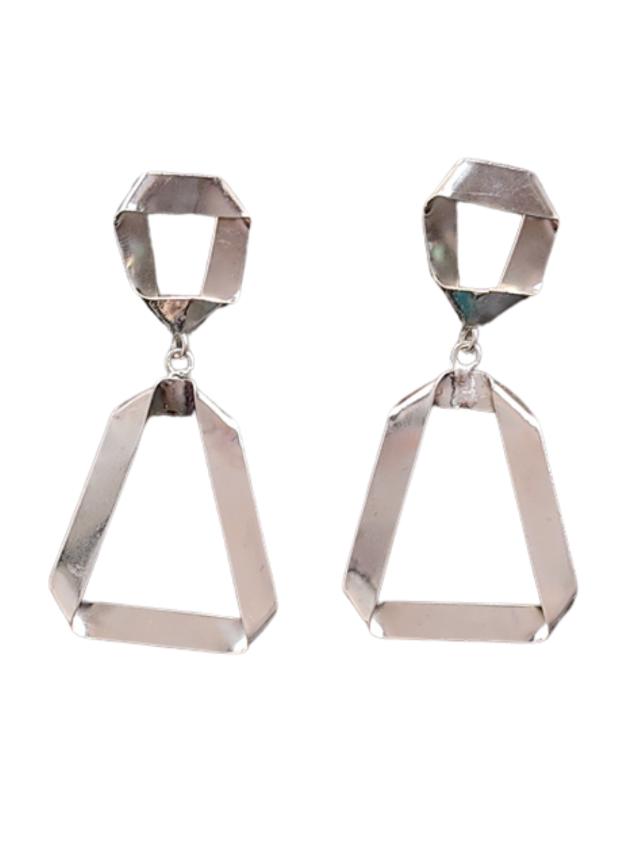 Folded Ribbon Stud Earrings Fair Anita