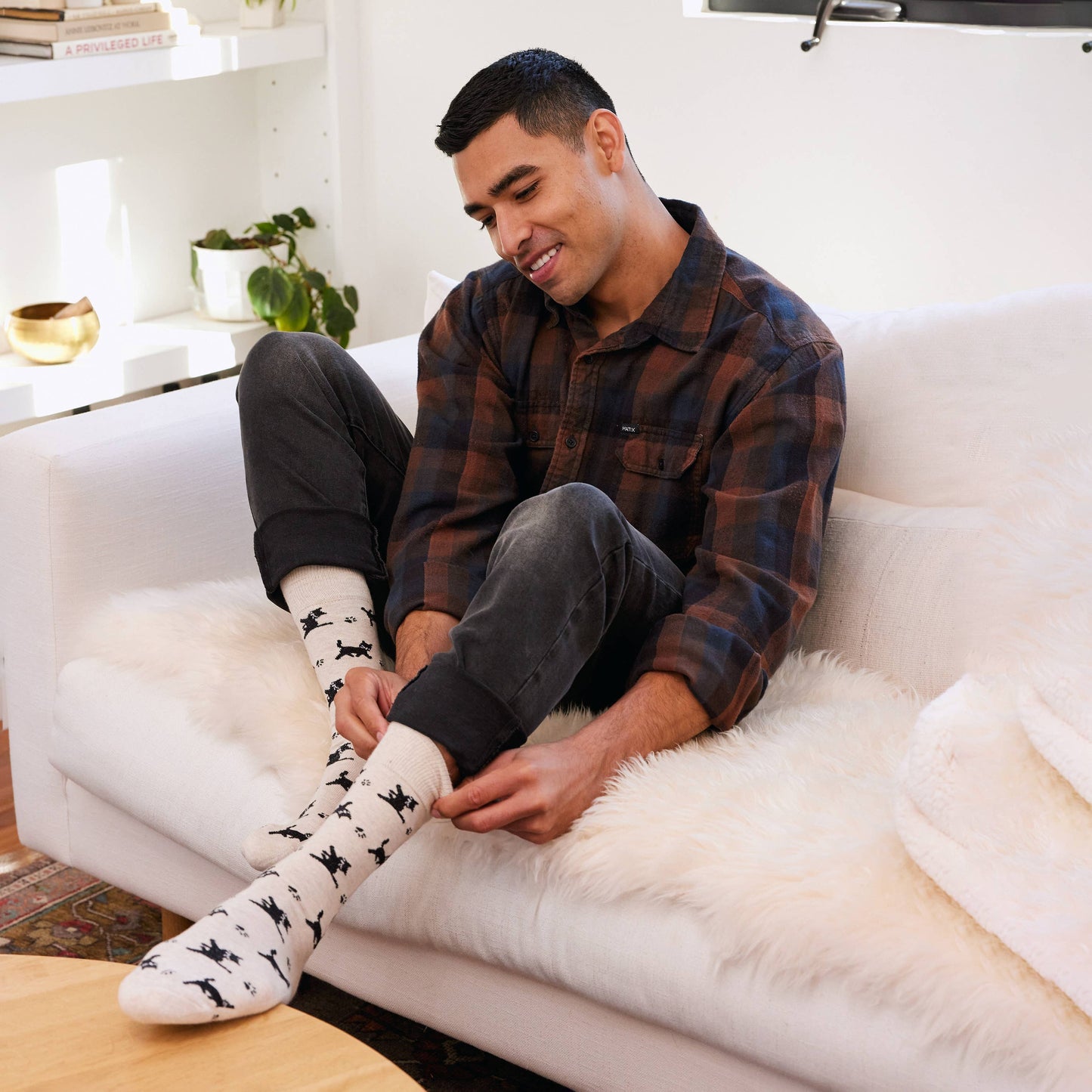 Socks that Save Cats (Beige Cats) Conscious Step
