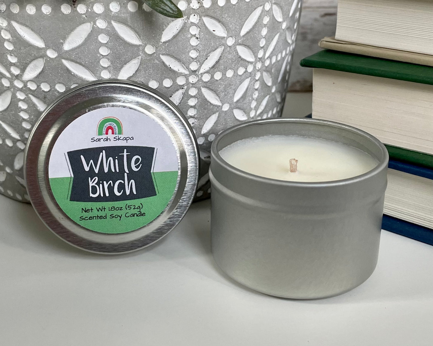 Tiny Tin Candle Sarah Skapa