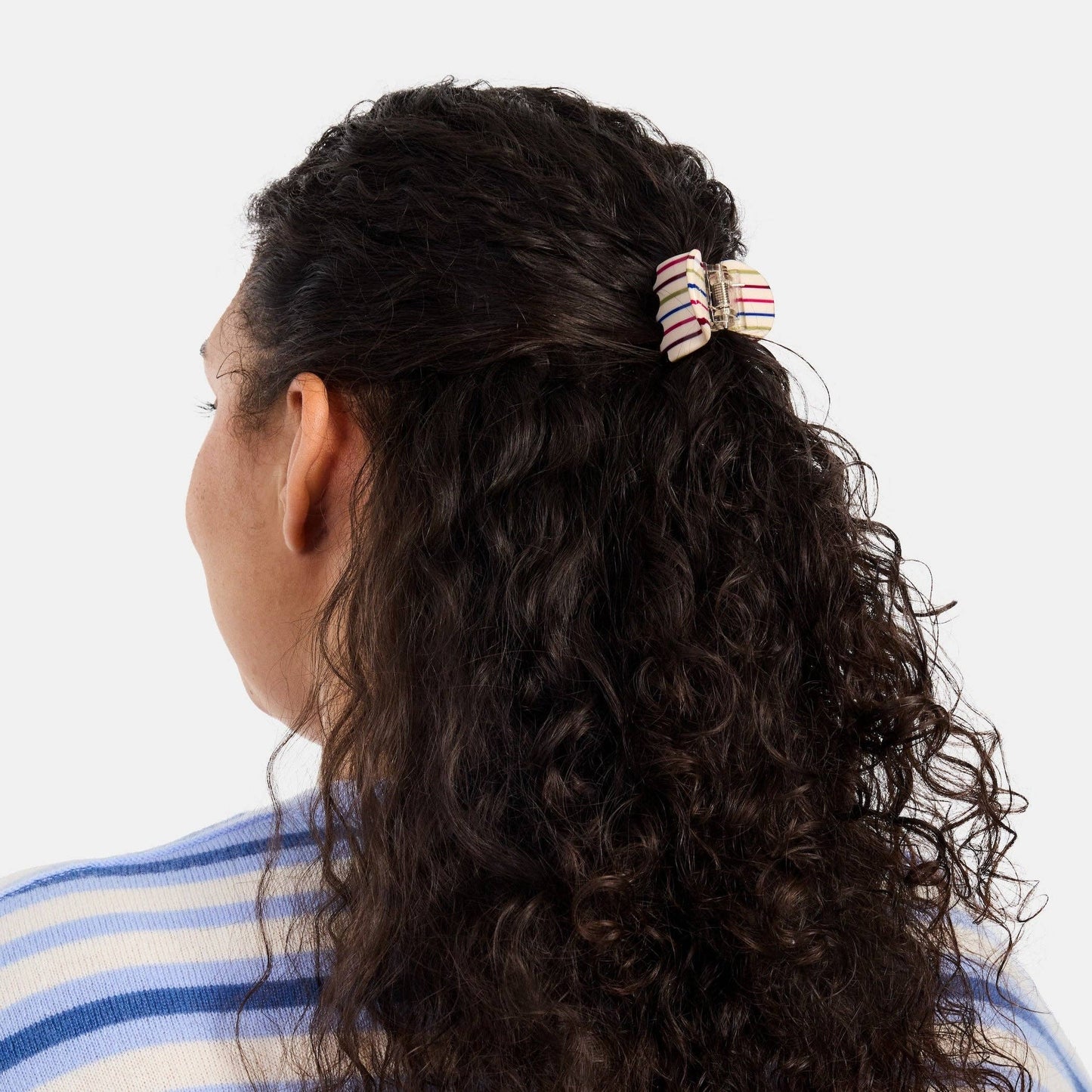 Midi Ursa Claw in Vanilla Stripe CHUNKS
