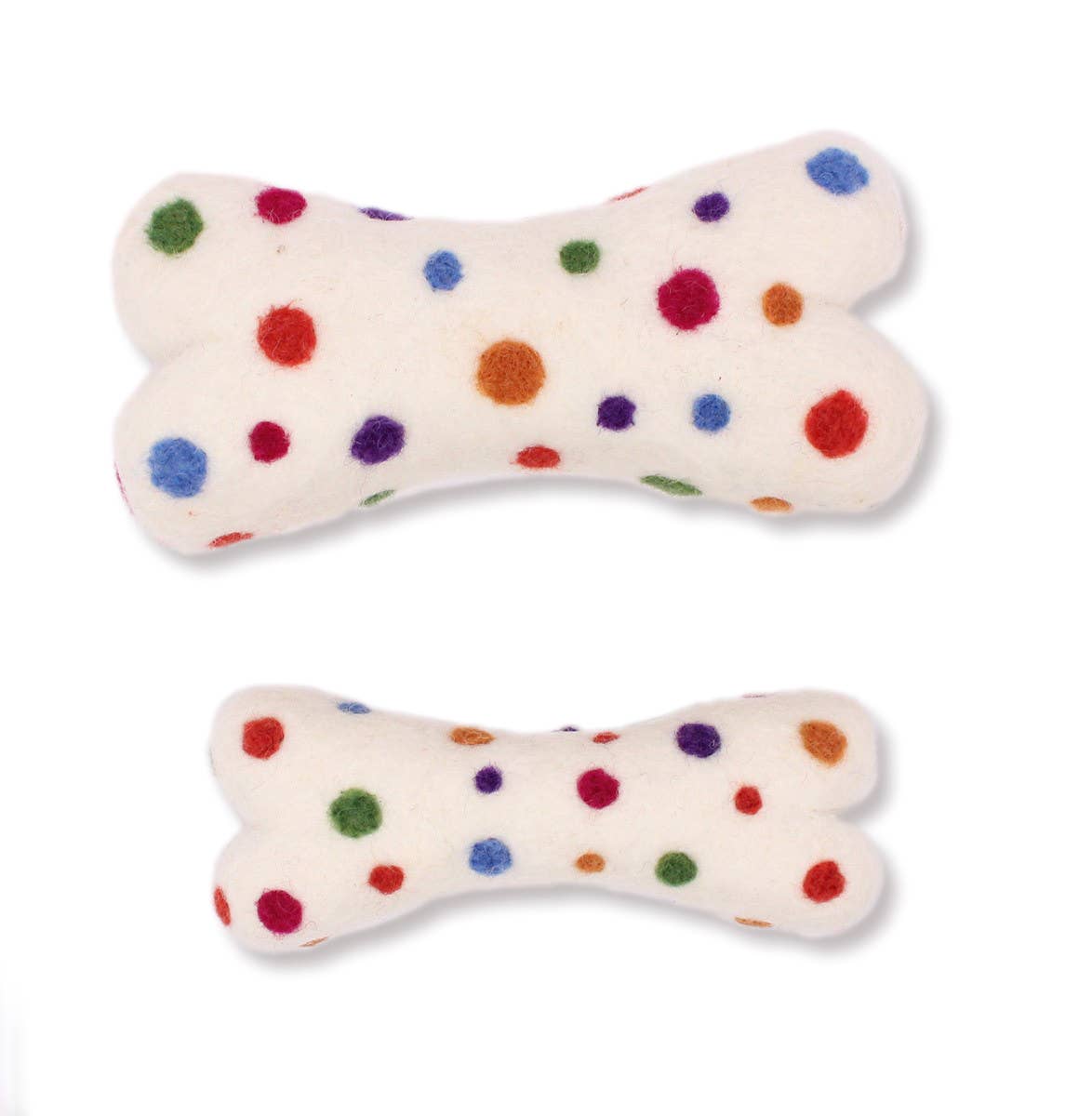 Eco Wool Dog Bones/Toys Tie-Dyed (Fair Trade) Ethical Global
