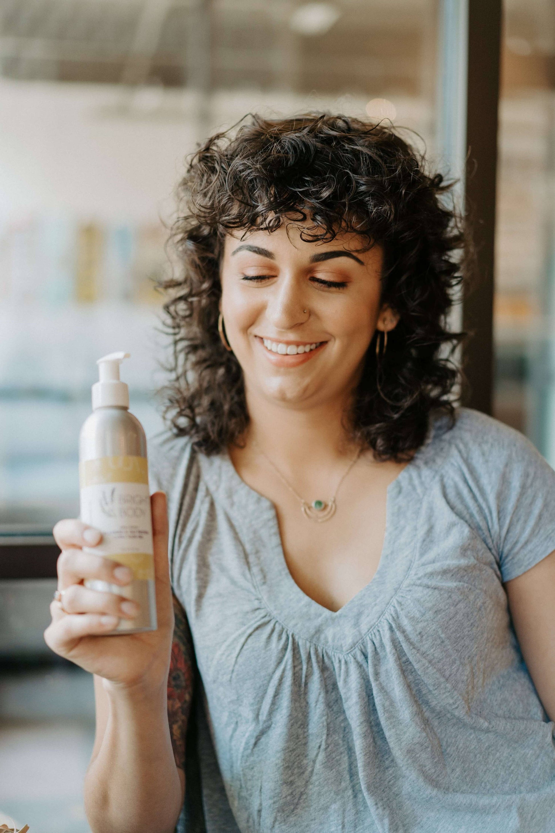 Flaxseed & Oat Protein Curly Hair Gel | Nontoxic Curl Gel Bright Body