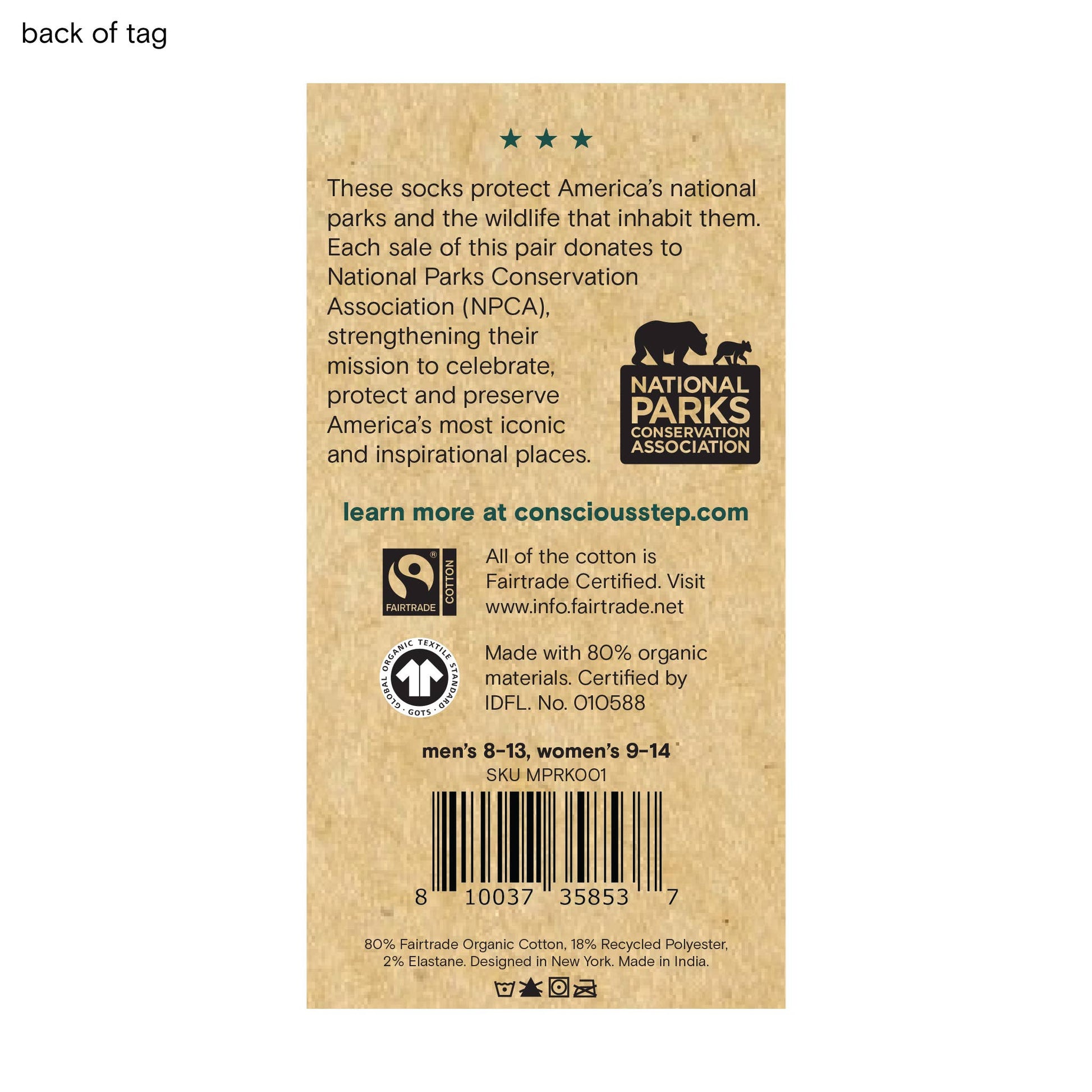 Socks that Protect National Parks (Green Campers) Conscious Step
