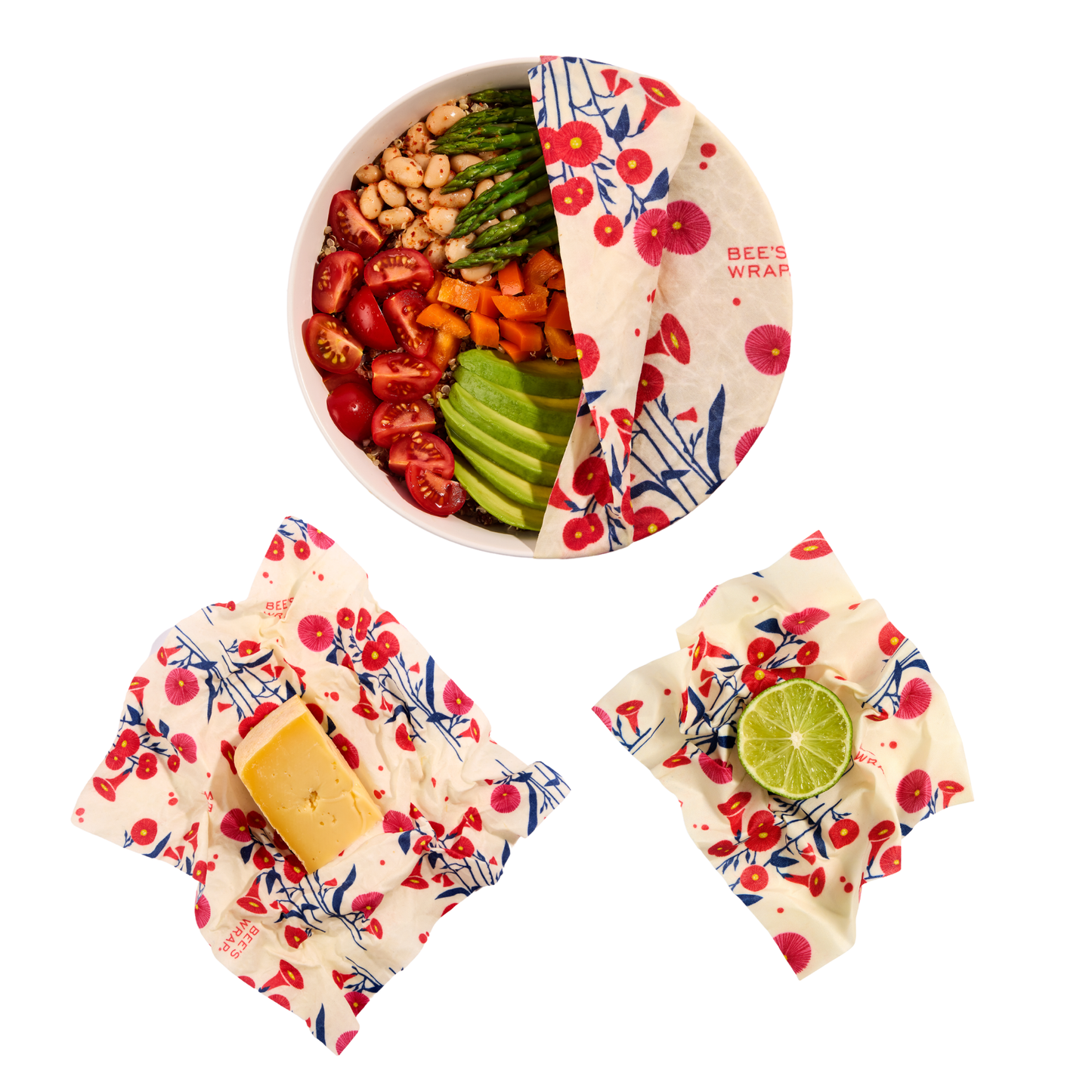 Bee's Wrap - New! Assorted 3 Pack - Full Bloom Bee's Wrap