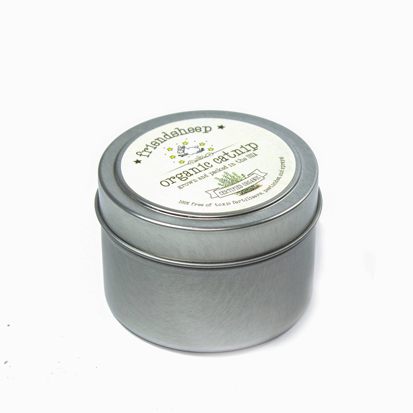 Organic Catnip Tin: Regular Tin Friendsheep