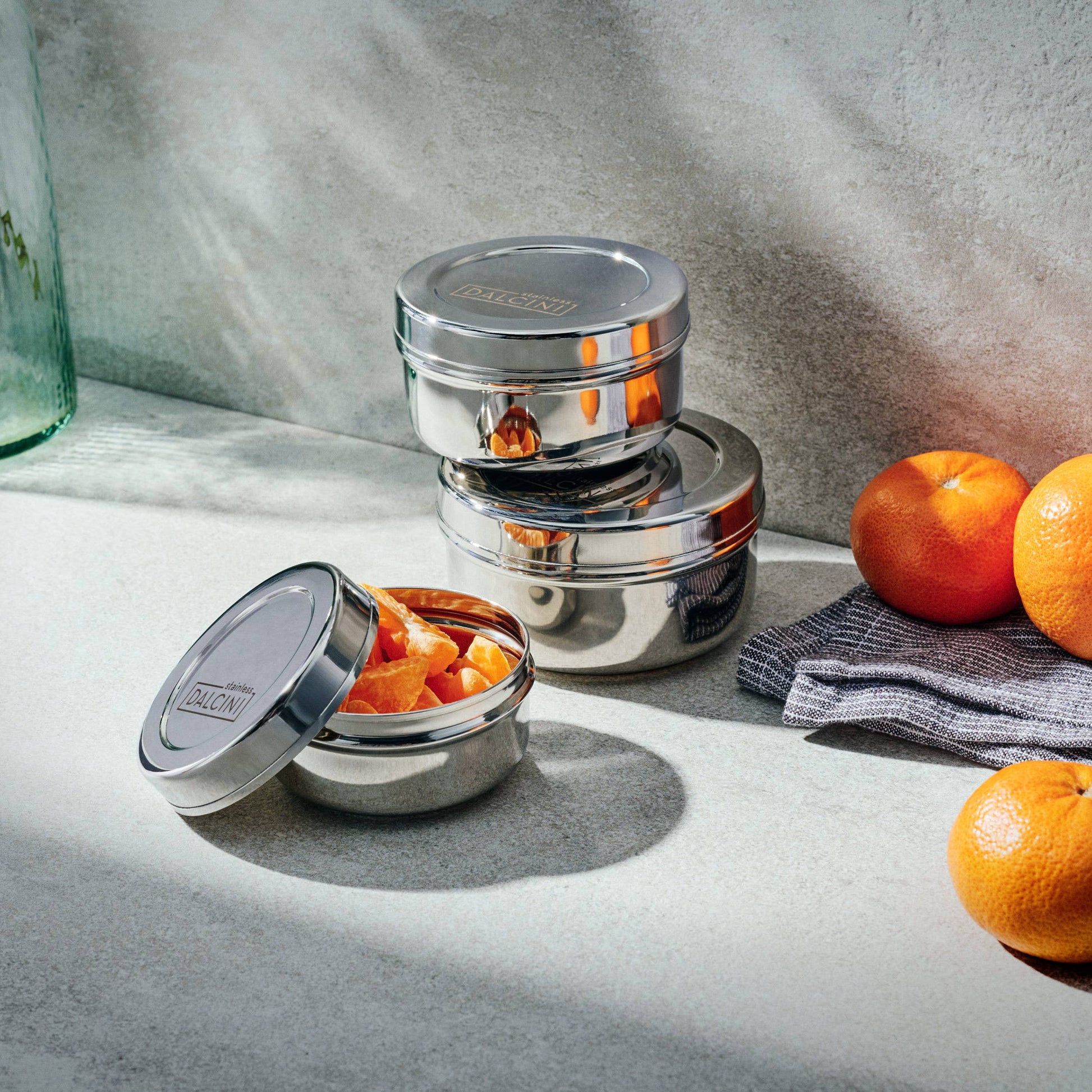 Round Snack Trio Dalcini Stainless