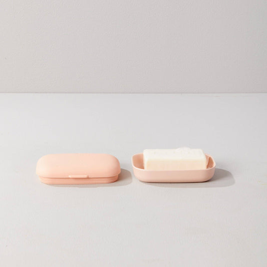 Rectangular Travel Soap Box - Blush EKOBO