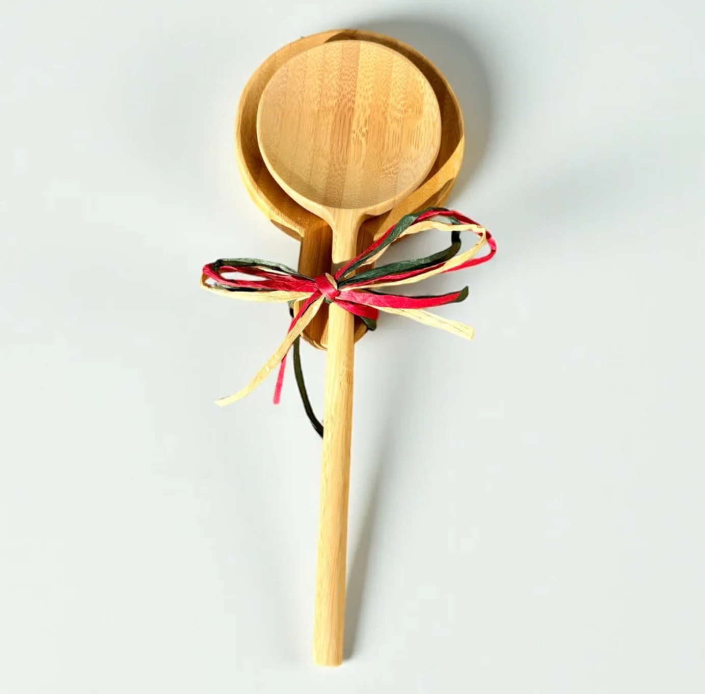 Bamboo Kitchen Serving Spoon and Rest Gift Set | Bestseller Bamboo Switch