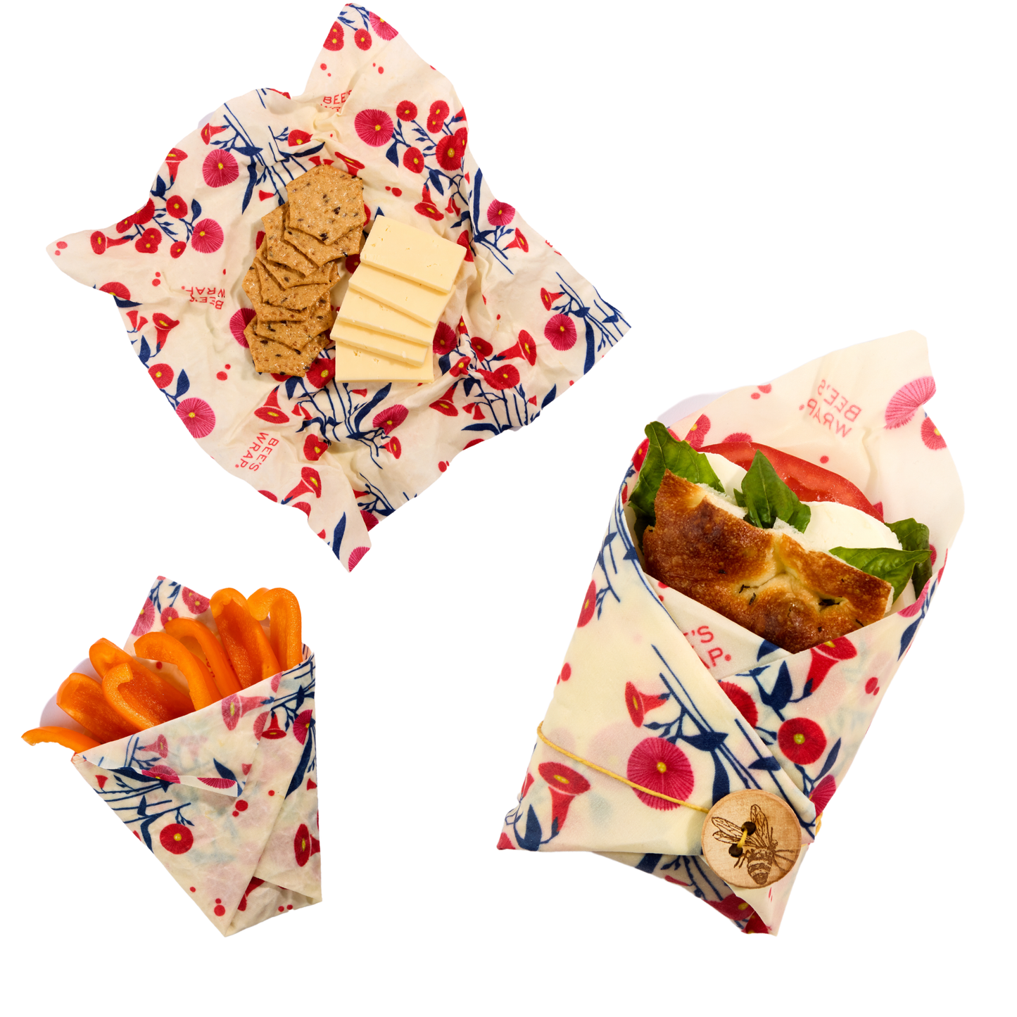 Bee's Wrap - New! The Lunch Pack - Full Bloom Bee's Wrap