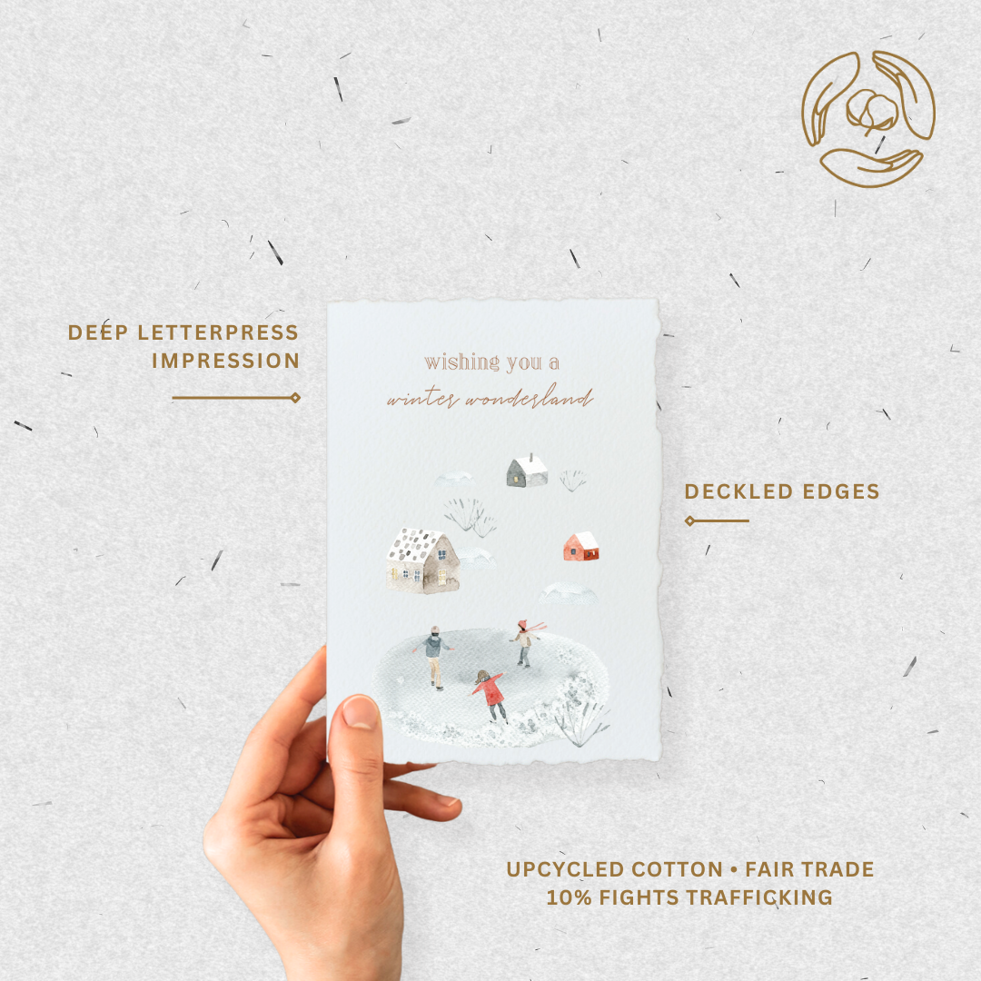 Wishing You A Winter Wonderland | Christmas Card Paper Baristas