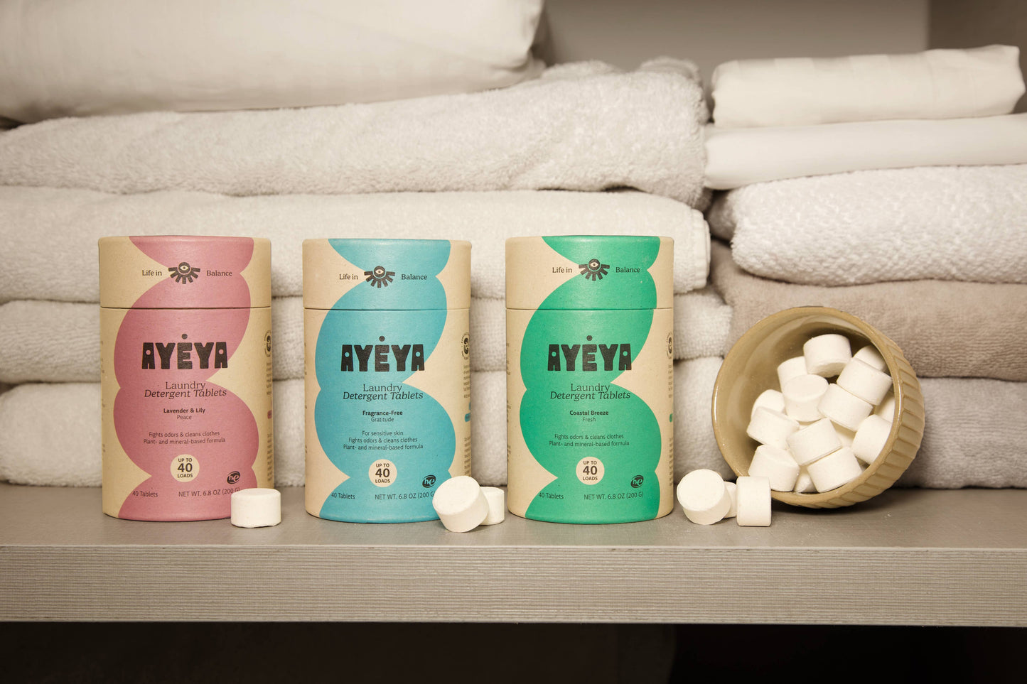 Laundry Tablets Fresh 40ct Ayéya