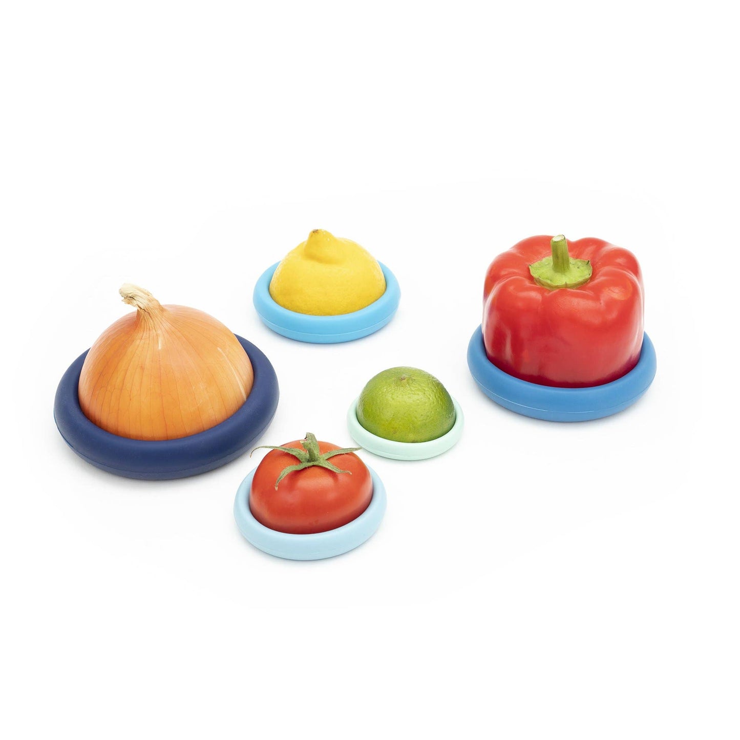 Eco-Friendly Food Huggers 5pc Set – Stocking Stuffer Idea Food Huggers