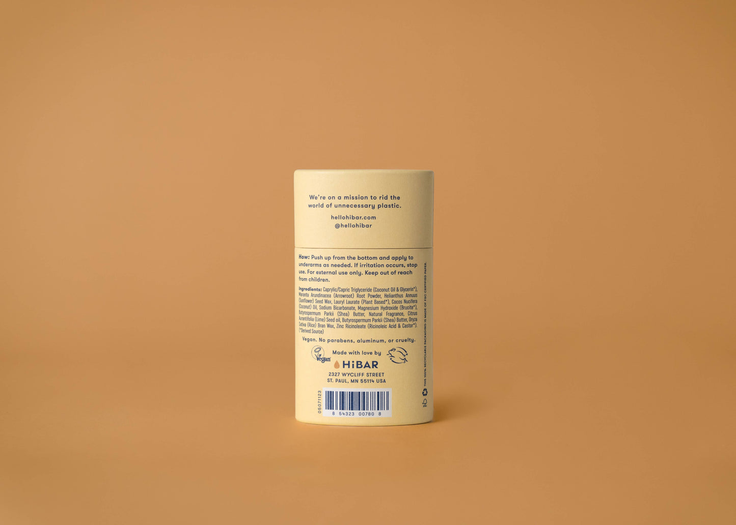 HiBAR Deodorant Coconut + Vanilla HiBAR