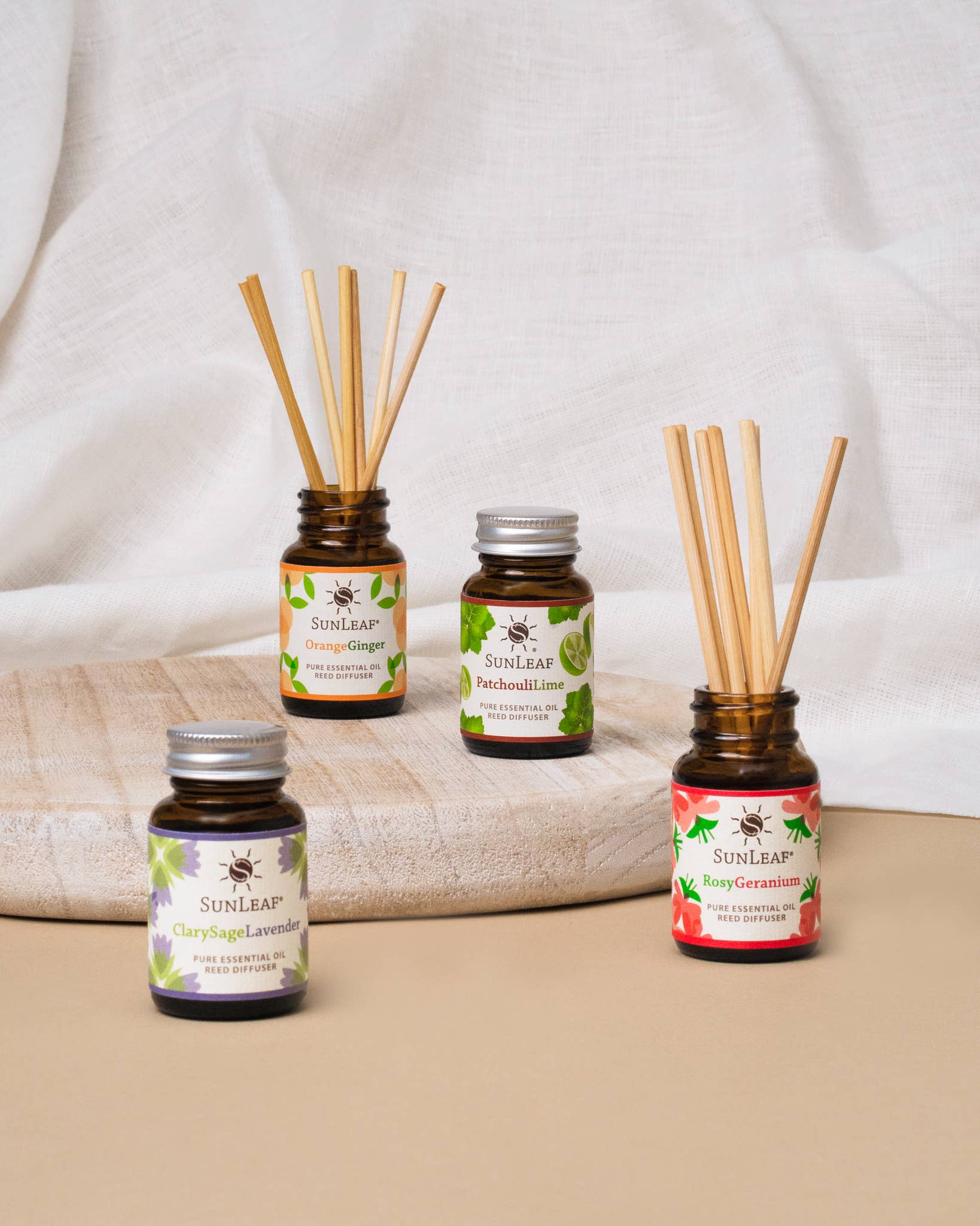 SunLeaf Naturals - 1 oz Reed Diffuser - Clarysage Lavender SunLeaf Naturals