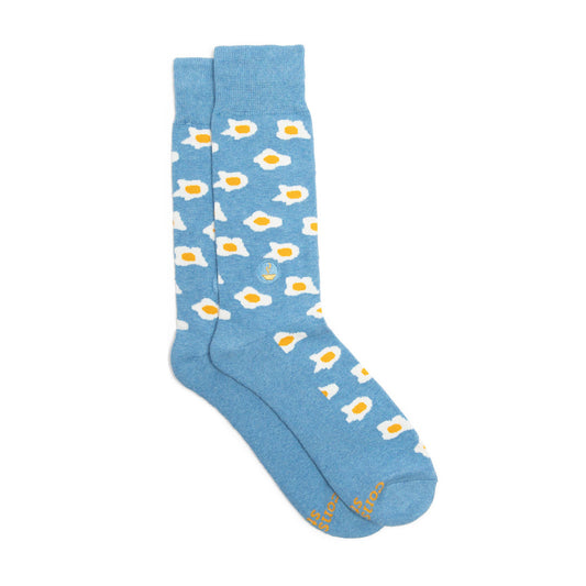Socks that Provide Meals (Blue Eggs) Conscious Step