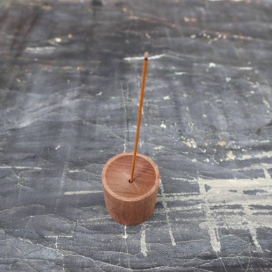 Chubby Barrel - Wooden Essential Oil Diffuser | Incense Holder Plantish