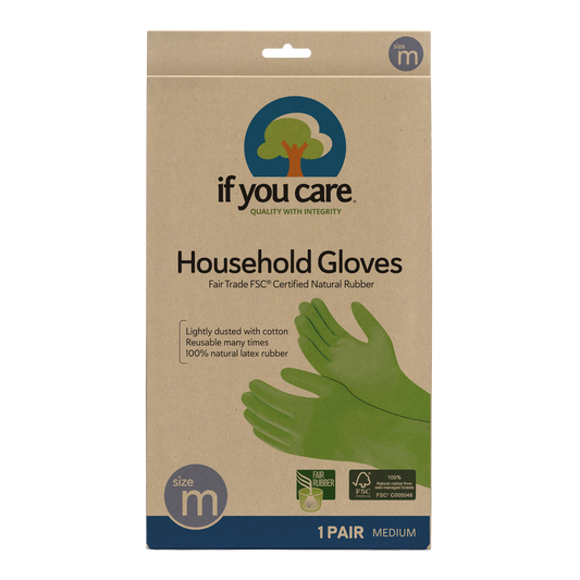 If You Care - Fsc Certified Fair Trade Latex Household Gloves Medium If You Care