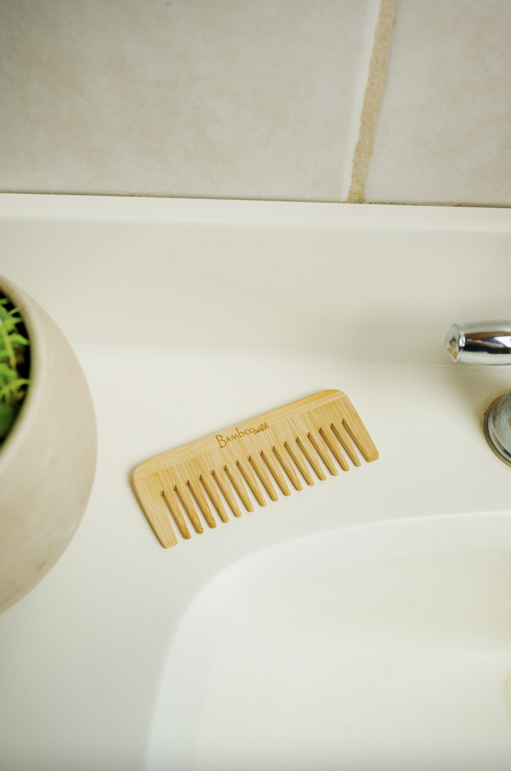 Bamboo Switch - Bamboo Wide Tooth Comb | Compact Bamboo Switch
