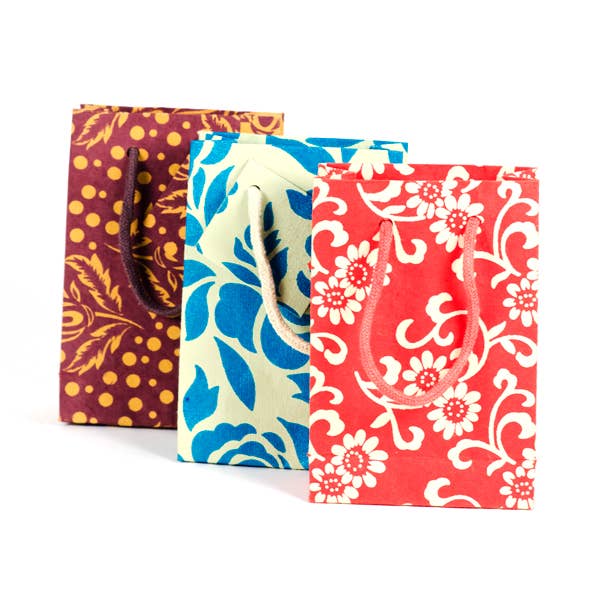 Eco Friendly Gift Bags - Assorted Small Matr Boomie Fair Trade