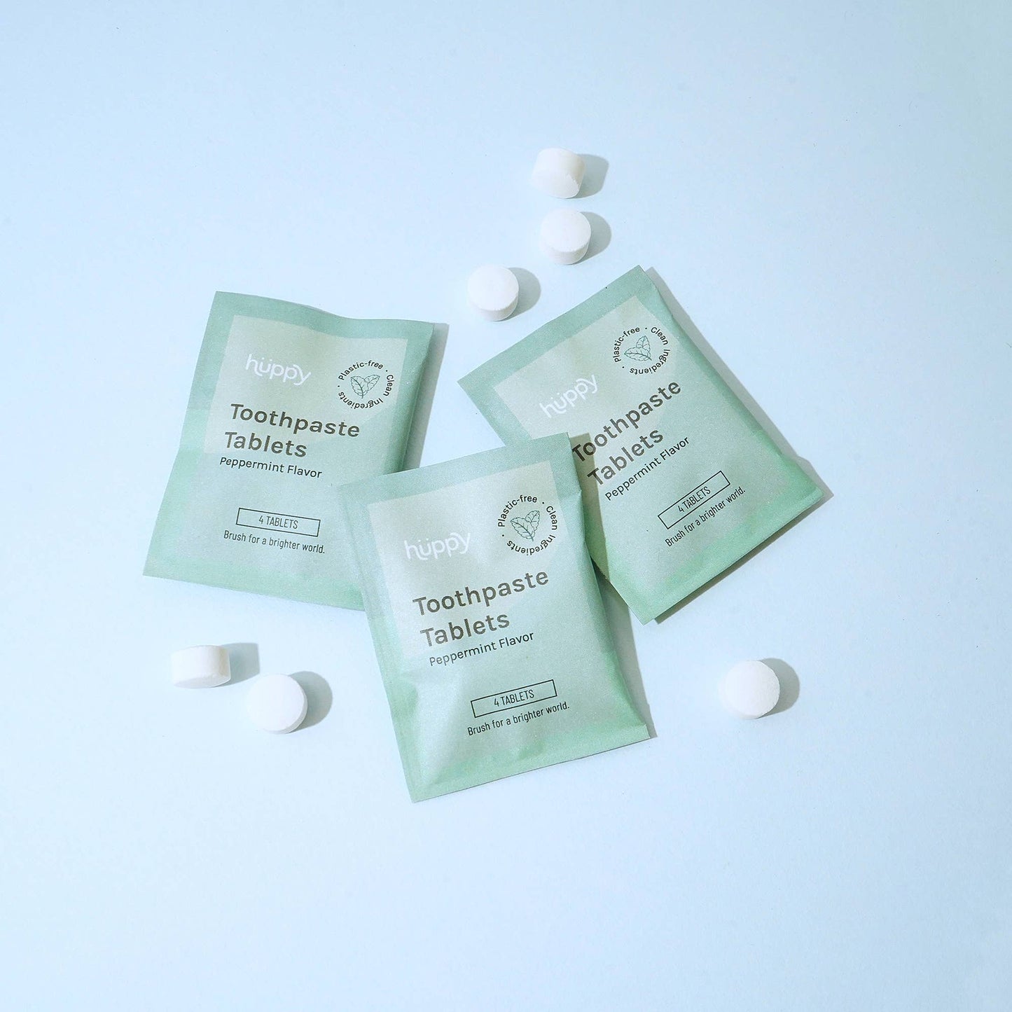 Toothpaste Tablets - Peppermint - Samples (4-Pack) Huppy
