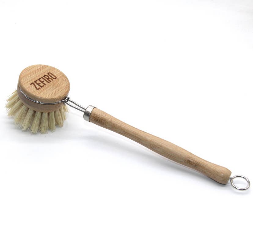 Zefiro - Bamboo Long handle Dish Brush Zefiro