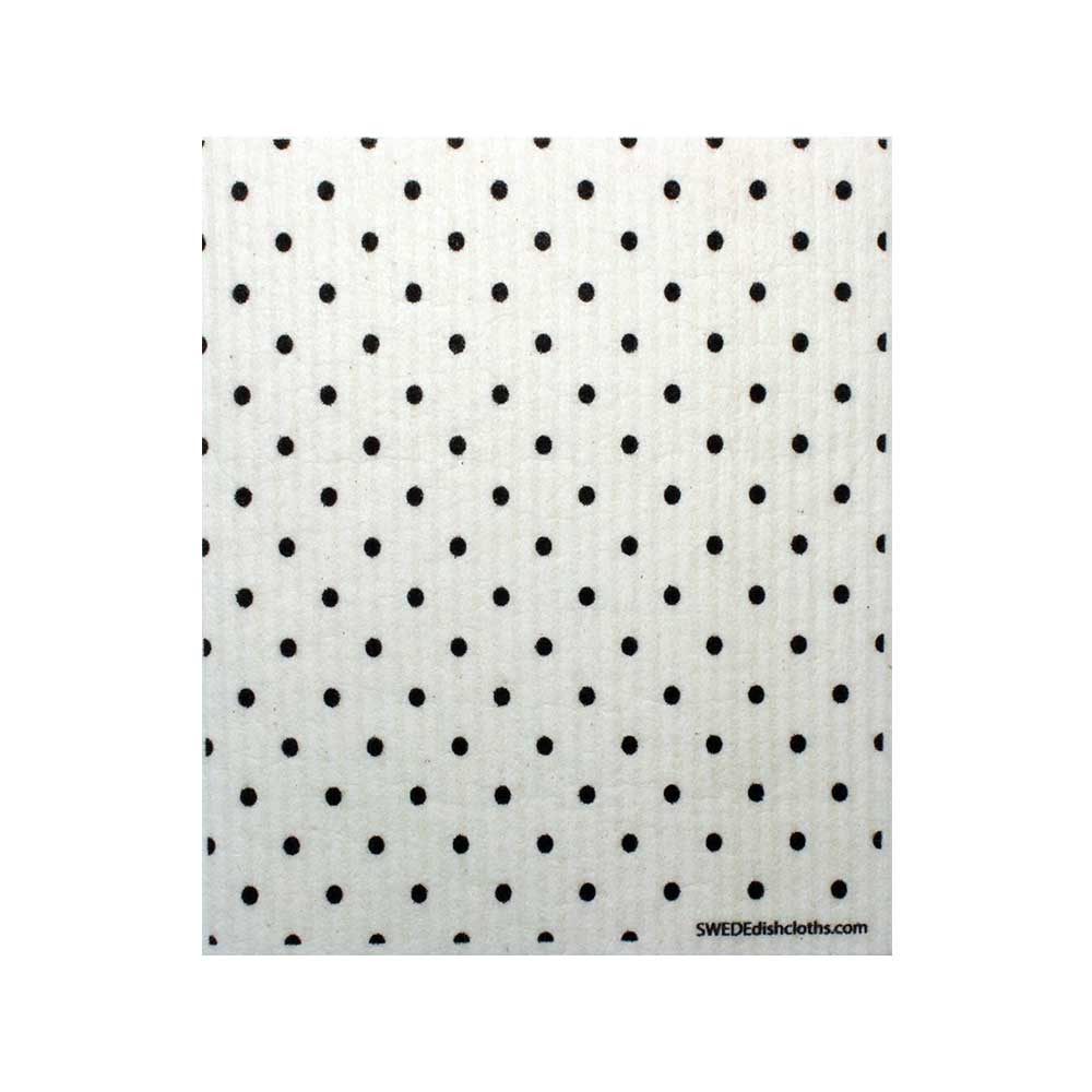 Swedish Dishcloth B&W Small Elipse Spongecloth SWEDEdishcloths