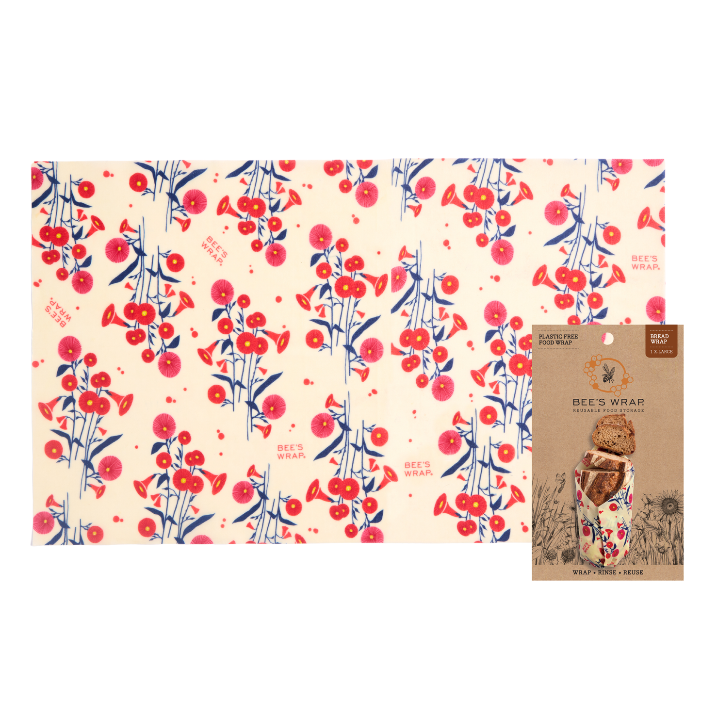 Bee's Wrap - New! Bread Wrap - Full Bloom Bee's Wrap